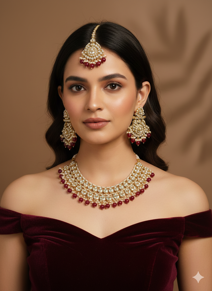 Indian Jewellery/Gold Bridal Pastel green Kundan about Necklace set