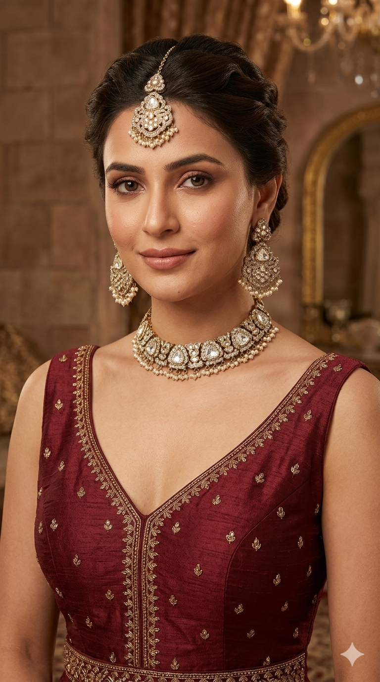 Antique Gold Necklace Sora Jewellery Sets