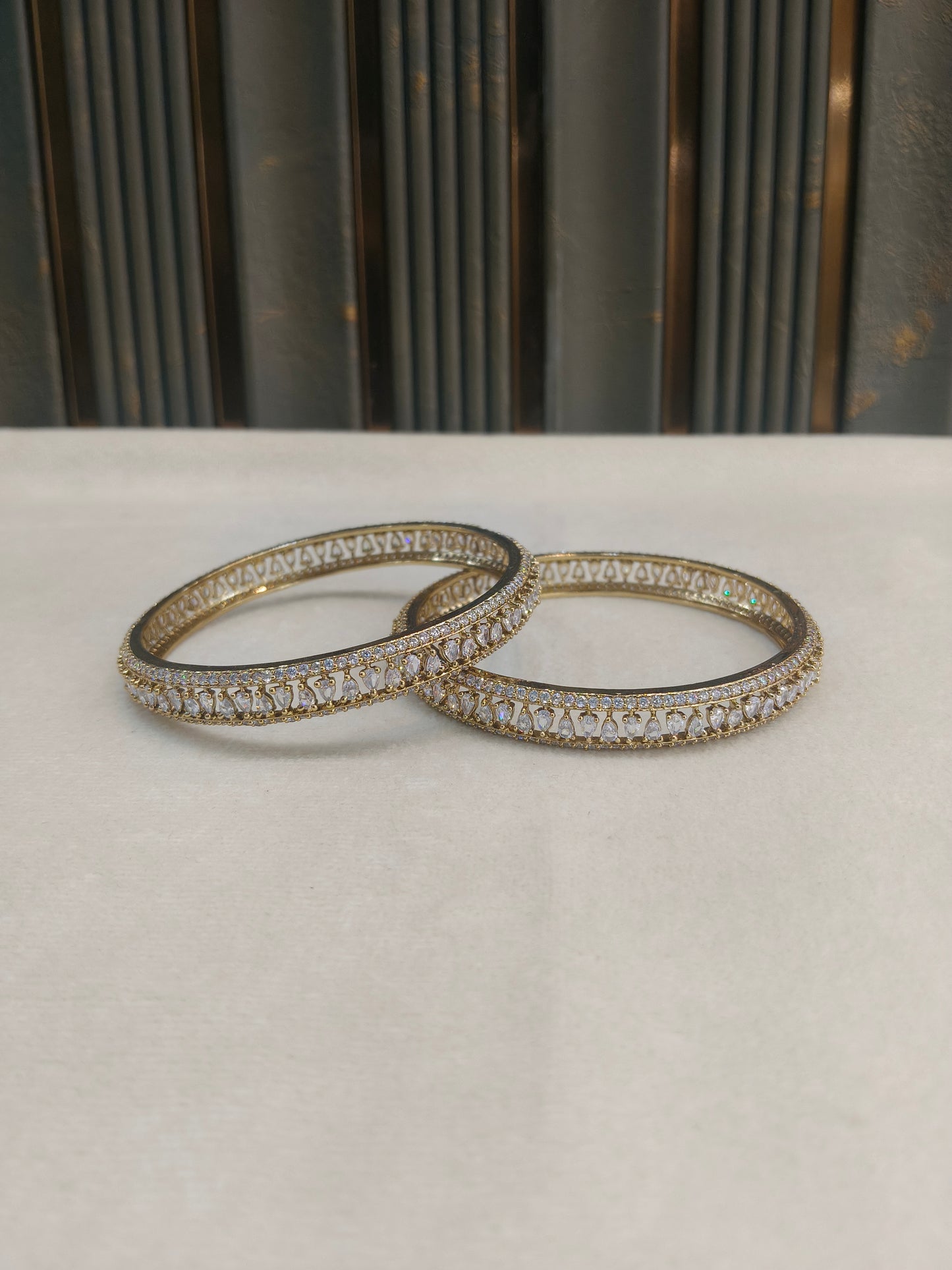 Indian bangles Traditional bollywood jewelry Antique CZ Stone Belle bangles