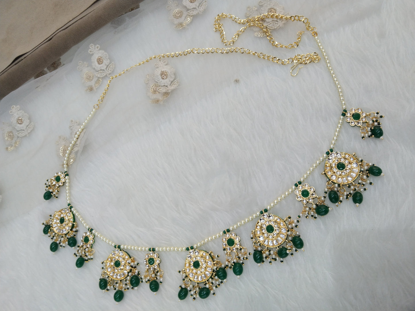 Kundan Belly Sari Saree Chain Indian Jewellery Kamarbandh Kamarband honey Belt