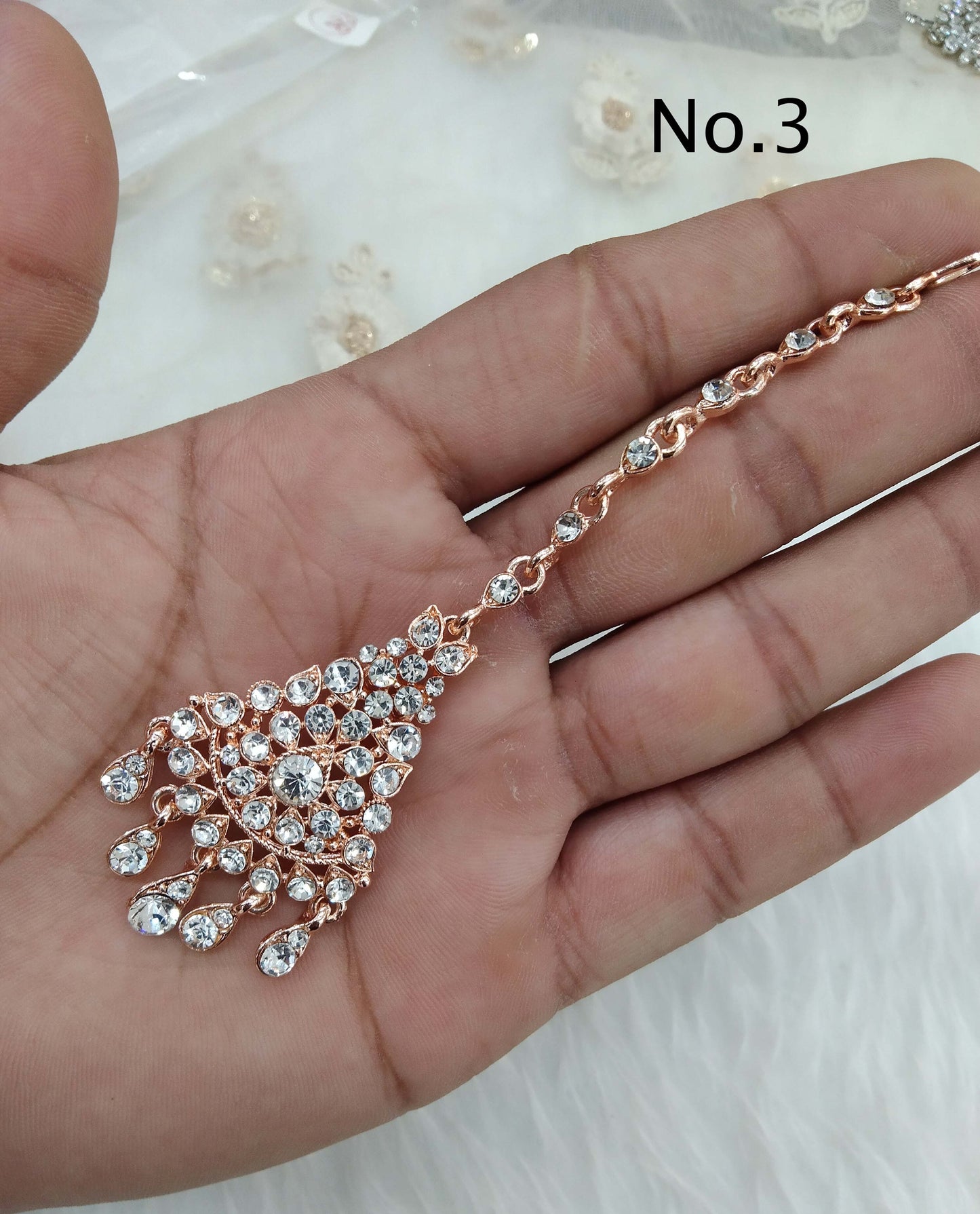 Tikka Tika  Jewellery/Antique gold , silver , rose gold Maang Tikka Indian mini Jewellery