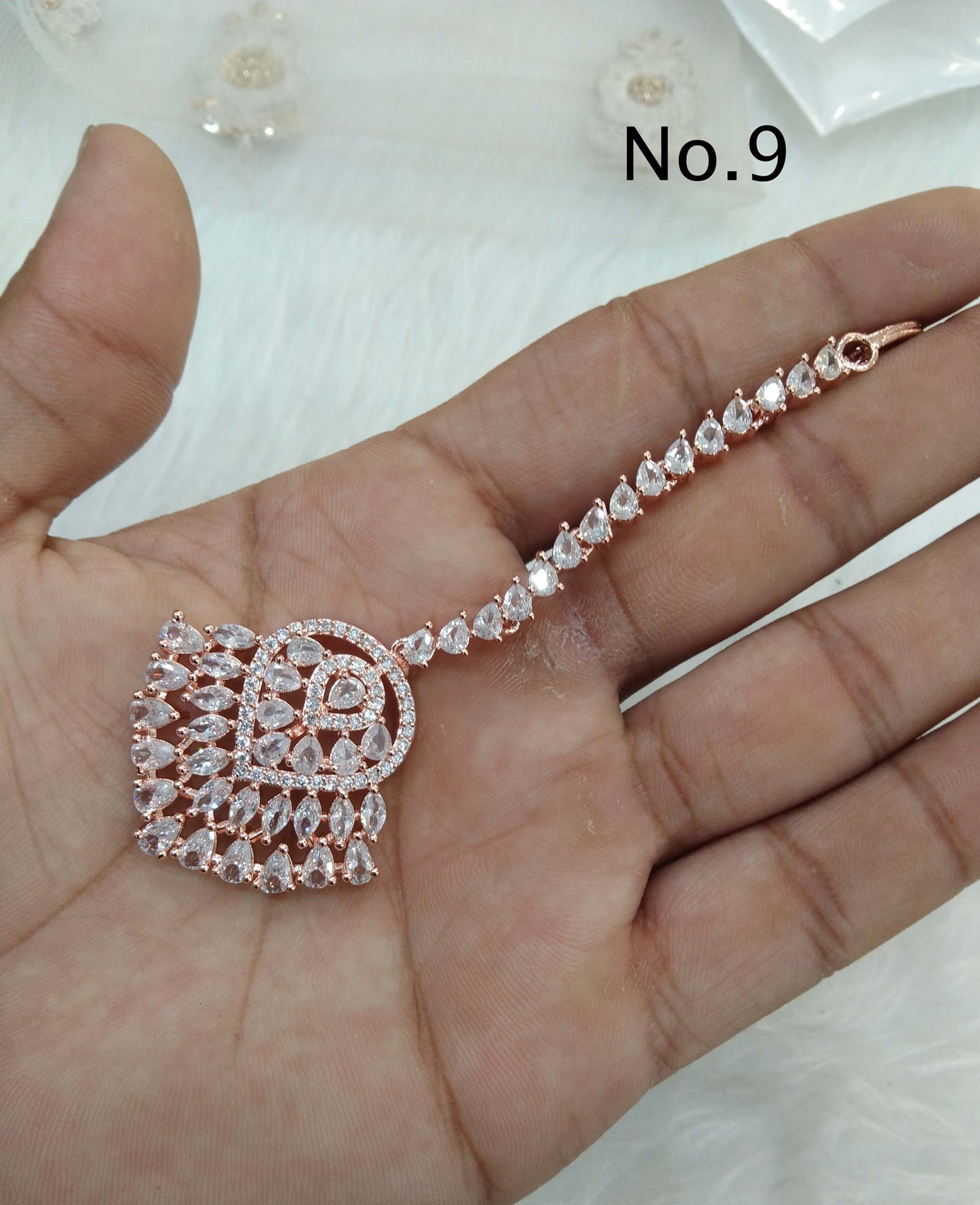Rose gold, Silver Tika Tikka Jewellery Indian Headpiece Tikka Jewelry/Silver HeadPiece tikka tika noni Headpiece