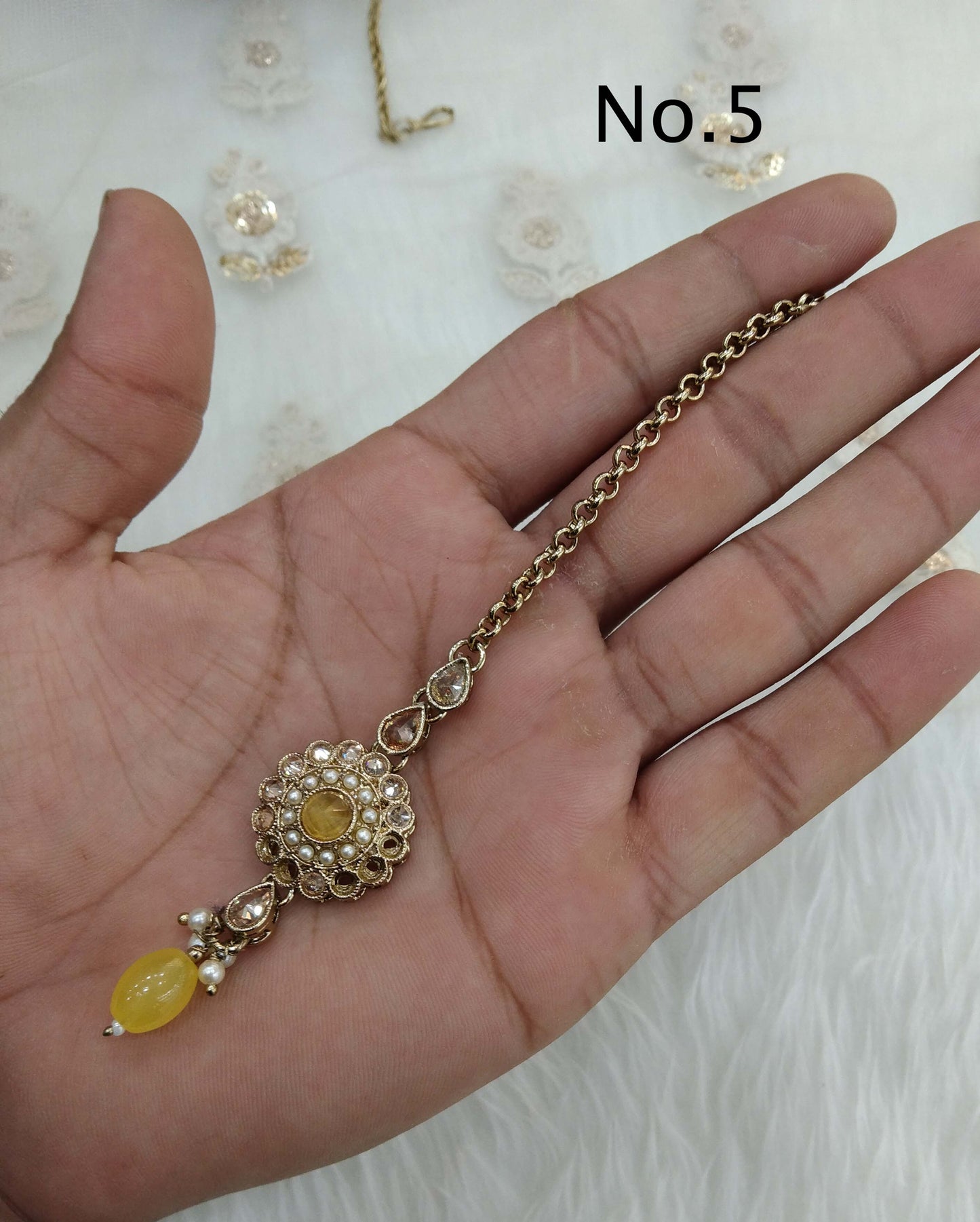 Tikka Tika Jewellery Indian Headpiece Jewellery/Dark gold HeadPiece Tikka Hair/ Maang Tikka gini Jewellery