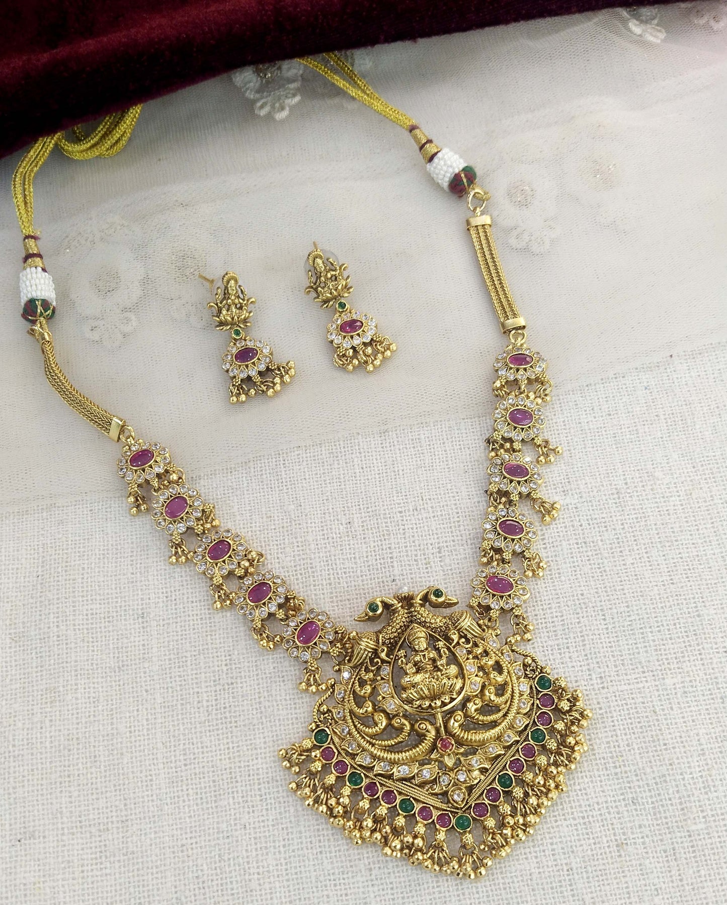 Gold necklace Jewellery Set/ gold polki necklace set Indian global Jewellery