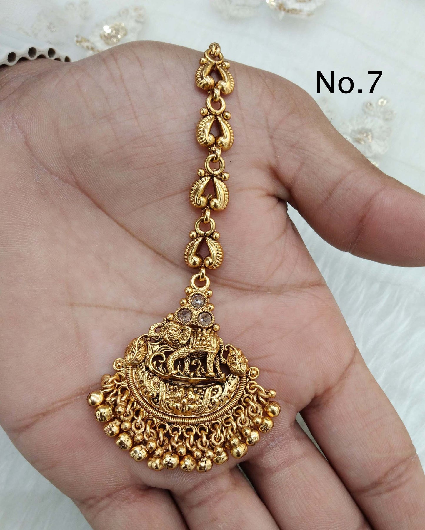 Gold tika tikka jewellery indian headPiece tikka tika hair / Maang tikka indian toni jewellery