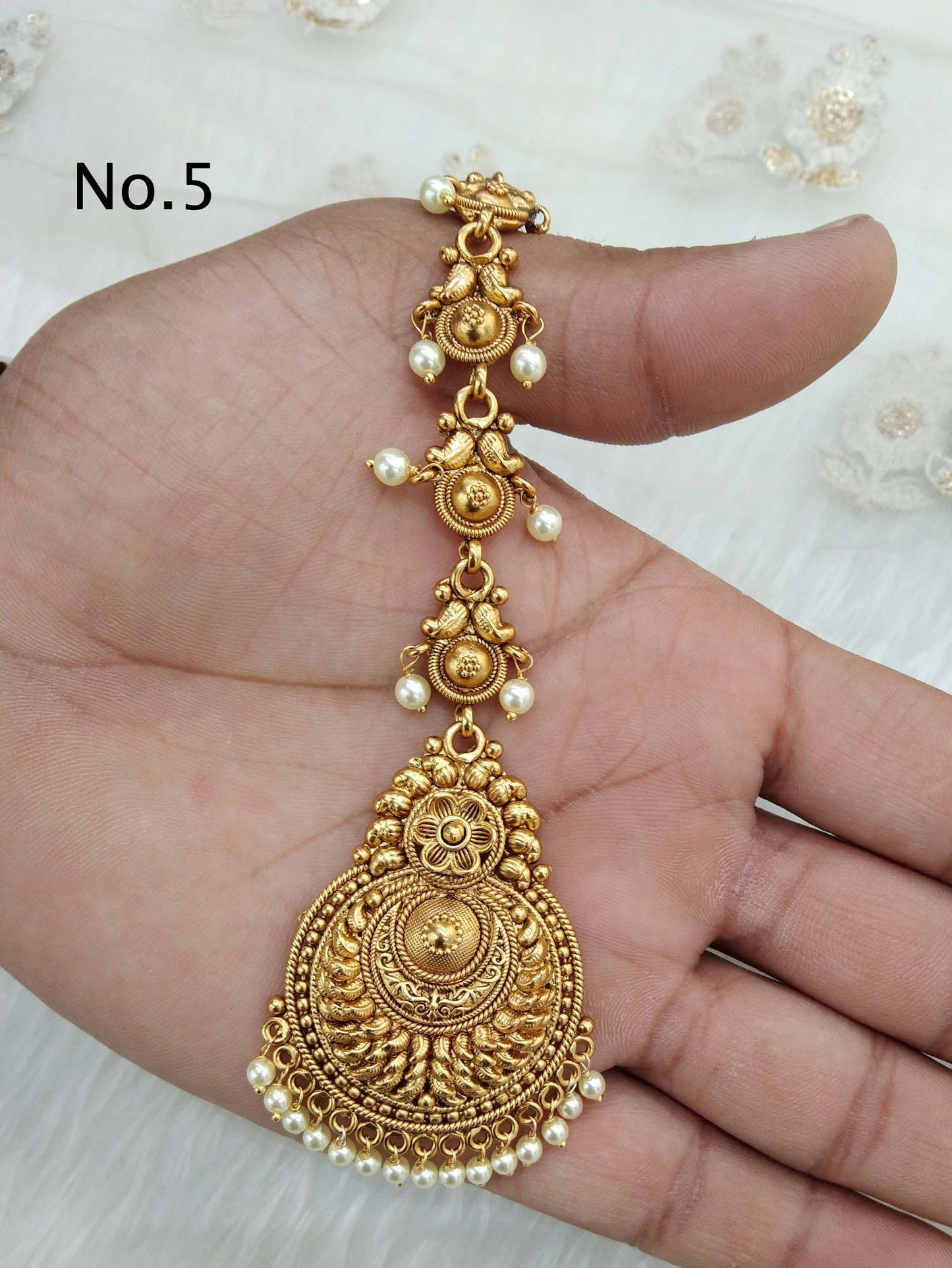 Gold tika tikka jewellery indian headPiece tikka tika hair / Maang tikka indian toni jewellery