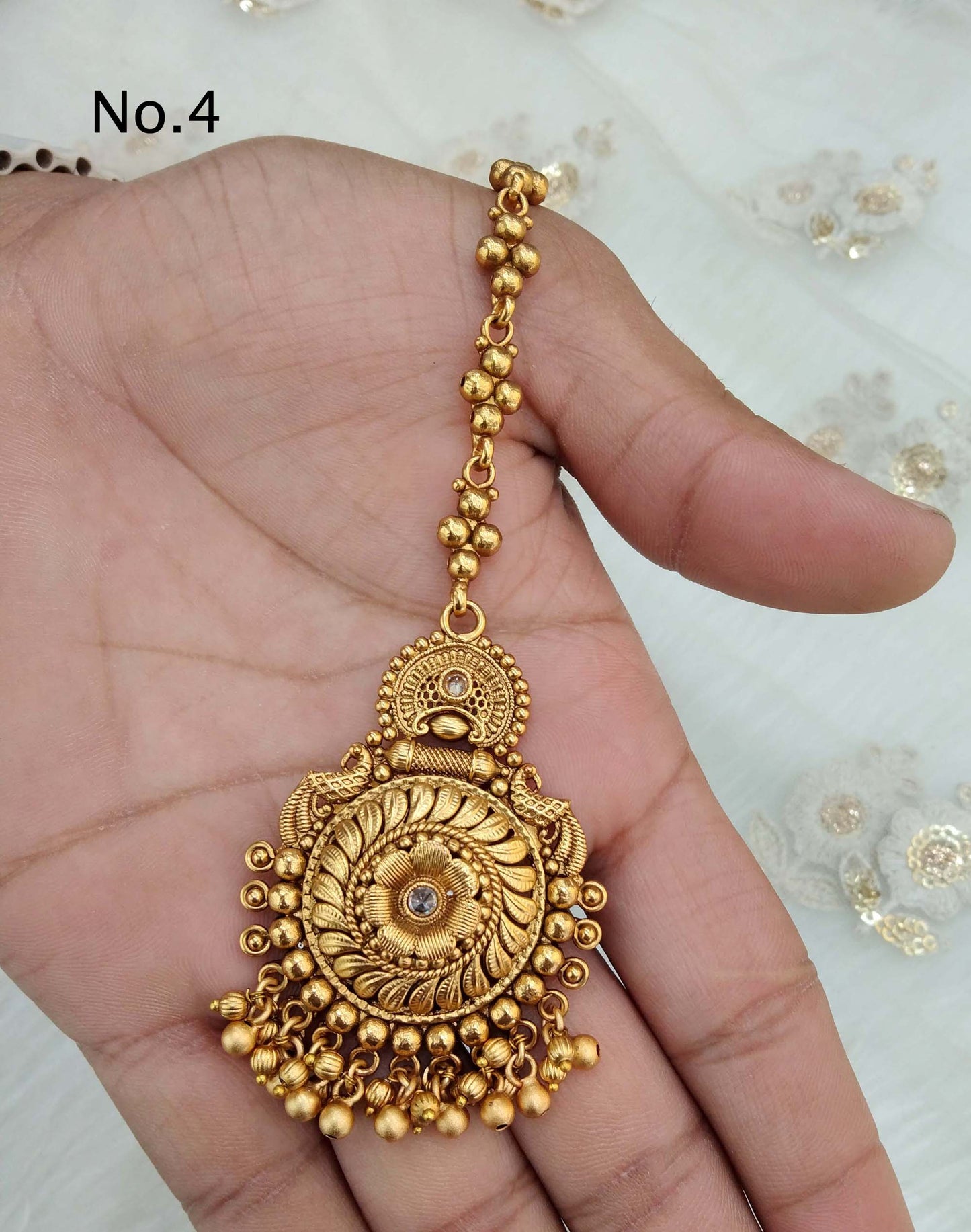 Gold tika tikka jewellery indian headPiece tikka tika hair / Maang tikka indian toni jewellery