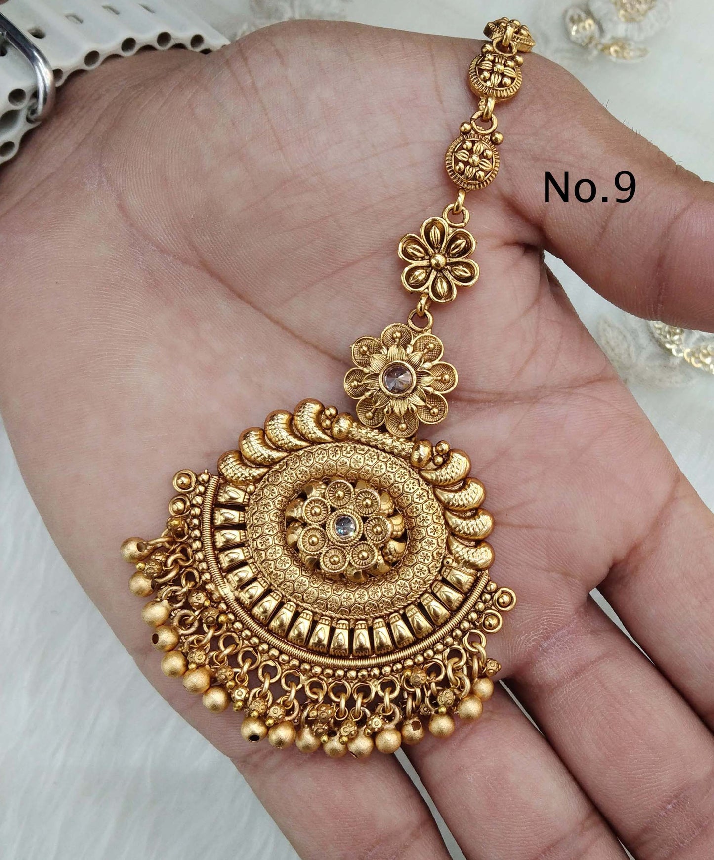 Gold polki Tika Tikka Jewellery Indian Headpiece Tikka toni Jewellery