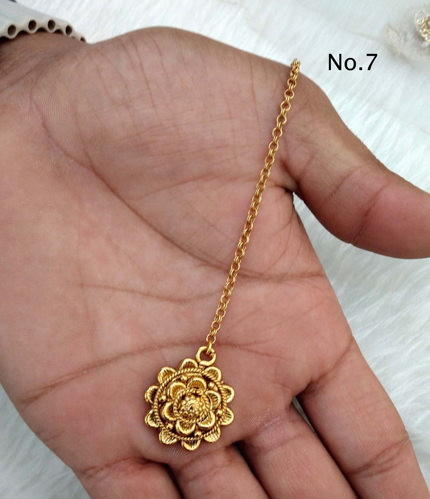 Gold polki Tika Tikka Jewellery Indian Headpiece Tikka toni Jewellery