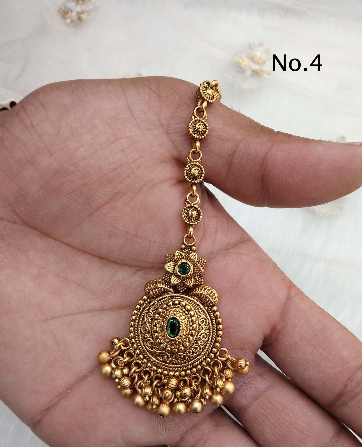 Gold polki Tika Tikka Jewellery Indian Headpiece Tikka toni Jewellery