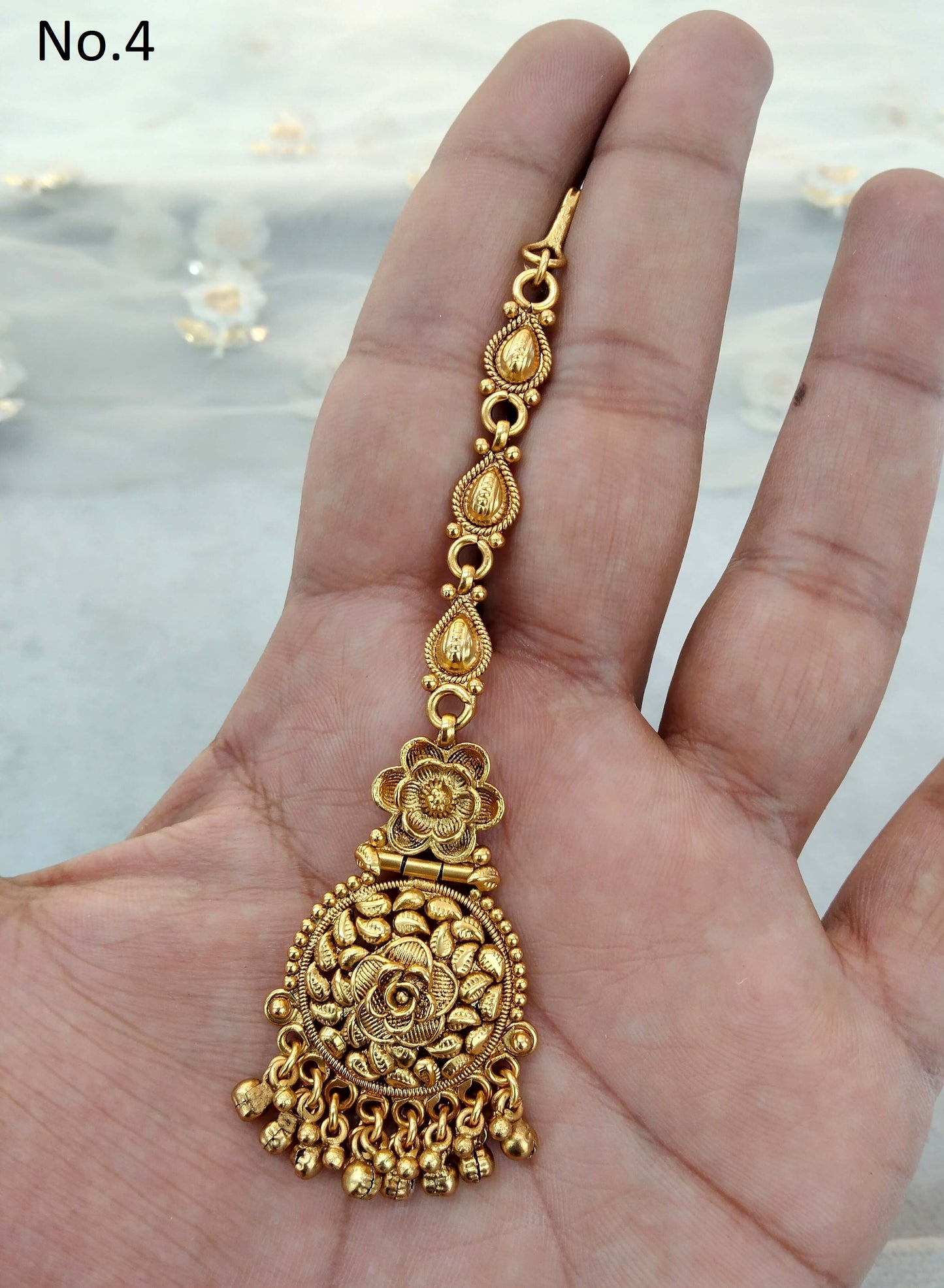 Gold polki Tika Tikka Jewellery Indian Headpiece Tikka toni Jewellery