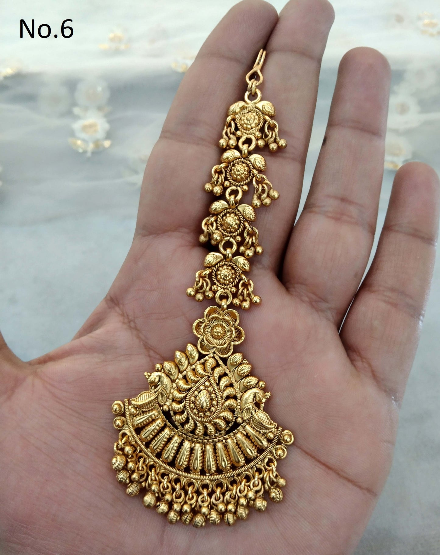 Gold polki Tika Tikka Jewellery Indian Headpiece Tikka toni Jewellery