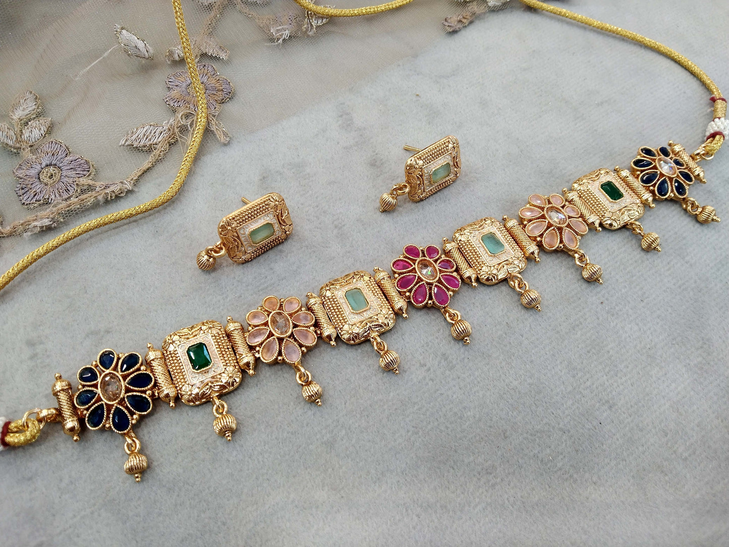 Choker Set / India polki kundan choker Jewellery set/Indian levit choker set