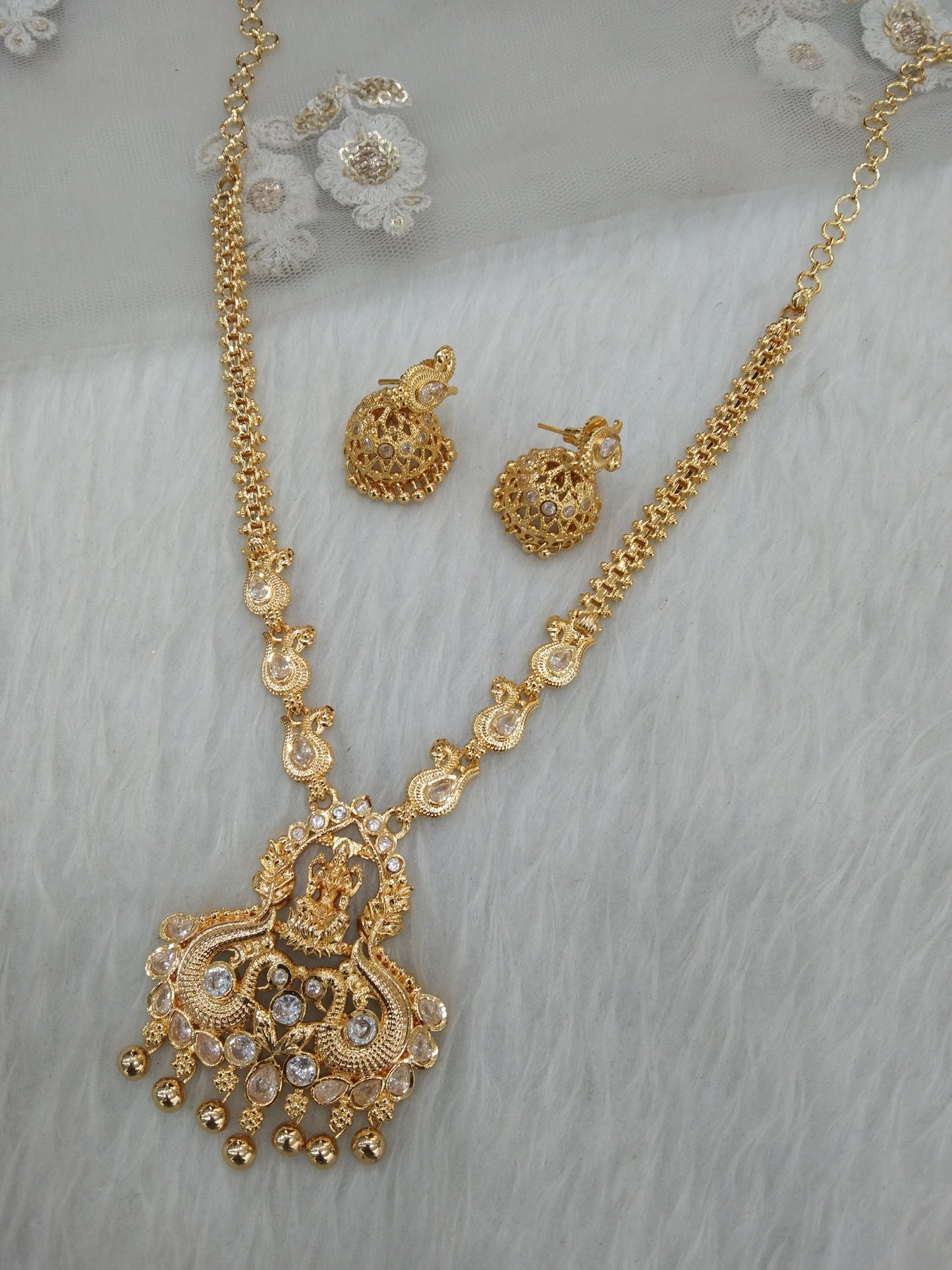 Gold necklace Jewellery Set/ gold polki necklace Indian tishi Jewellery
