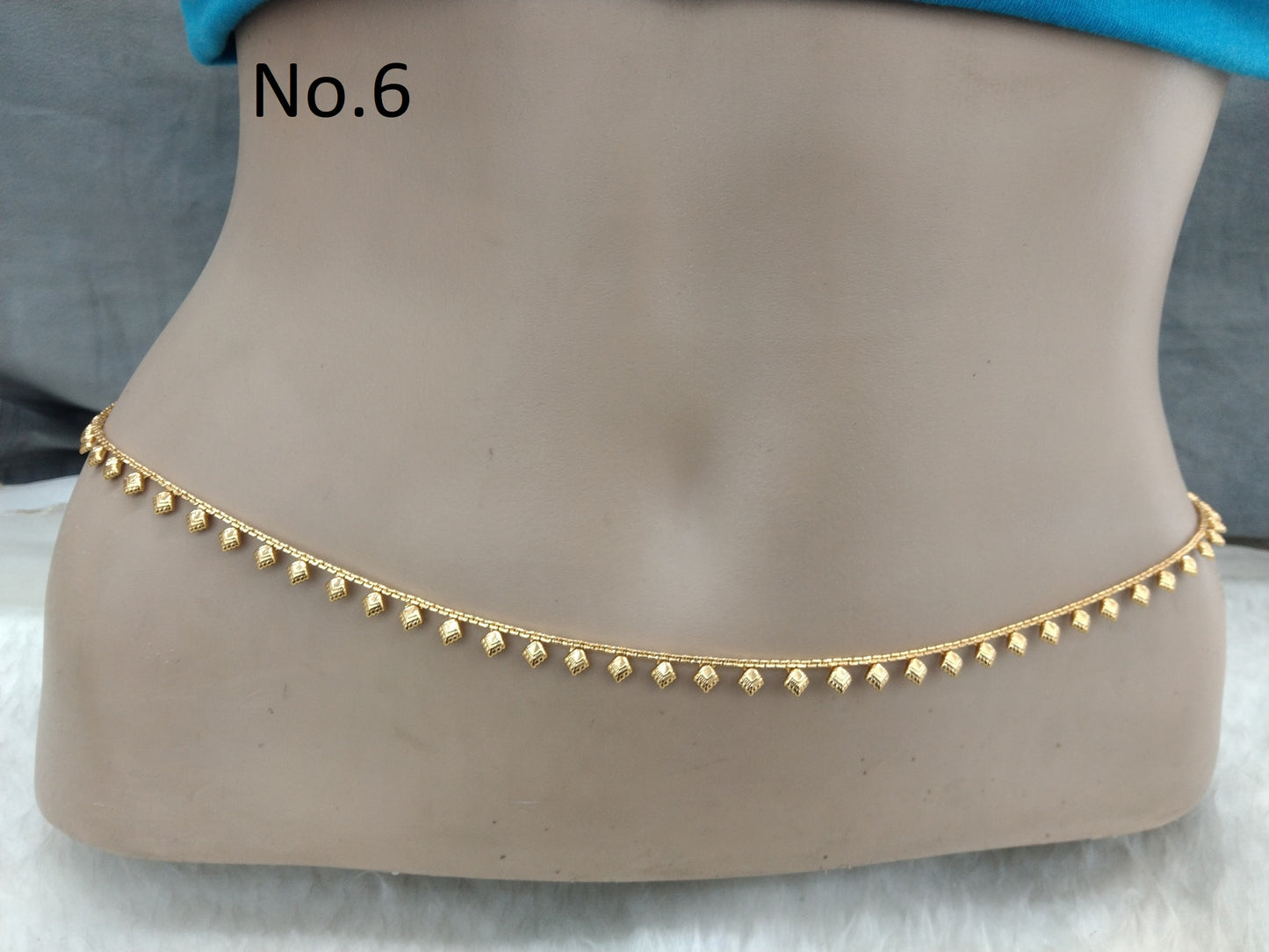 Waist Chain Gold Polki Belly Waist Sari Saree Chain Jewelry Indian Kamarbandh Kamarband Belt/Simple Body Chain Jewellery