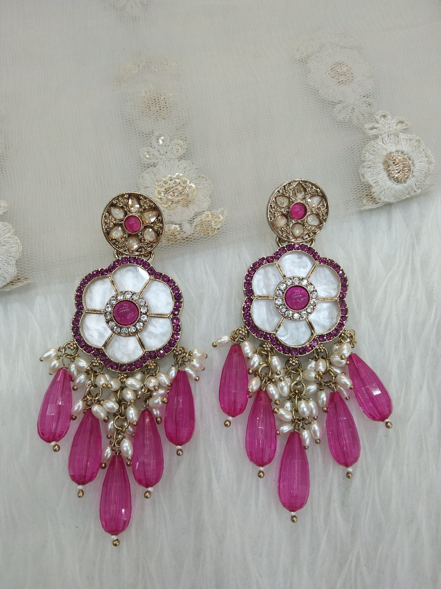 Light purple Indian Earrings Jewellery/ Earrings/ bollywood Earrings sital Set