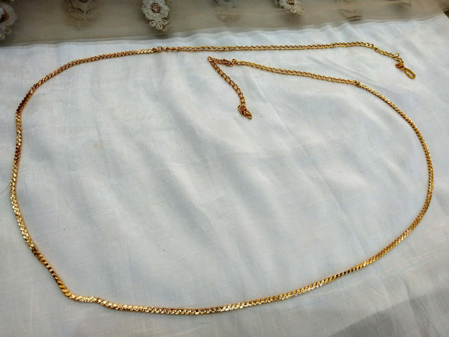Gold belt Sari Saree belly Chain Jewellery Indian Kamarbandh Kamarband Belt