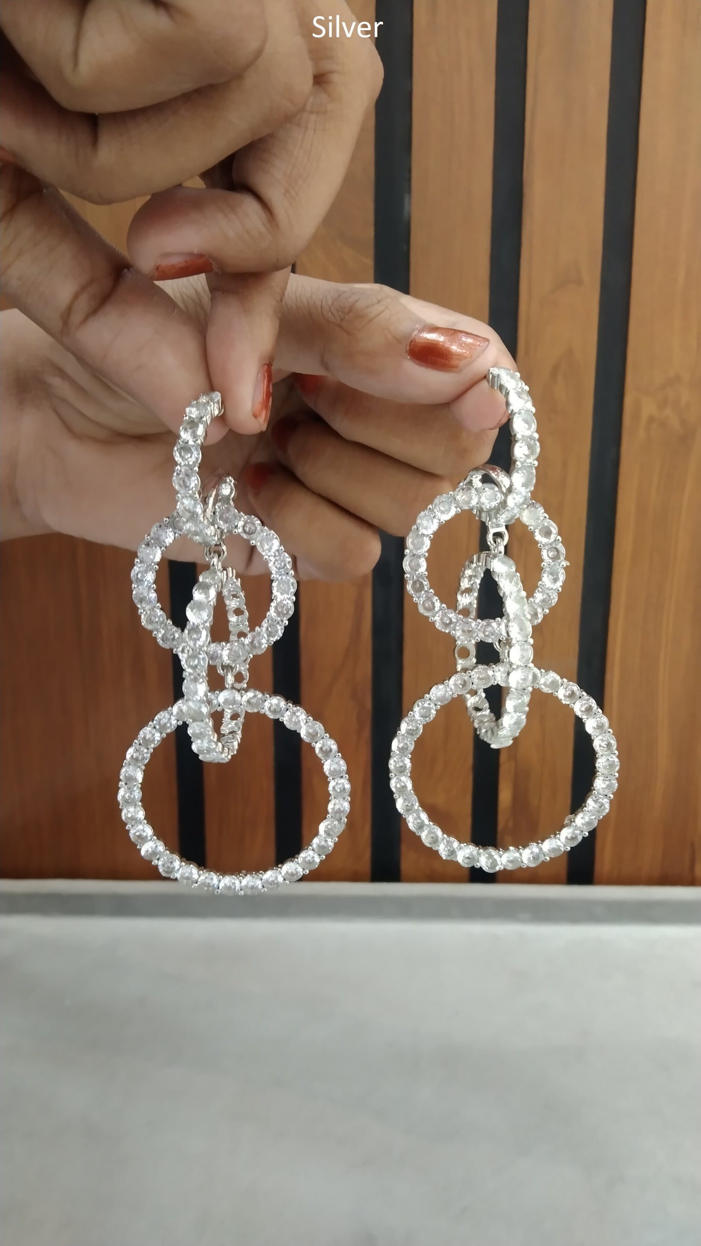Indian Silver Rahmat Earrings