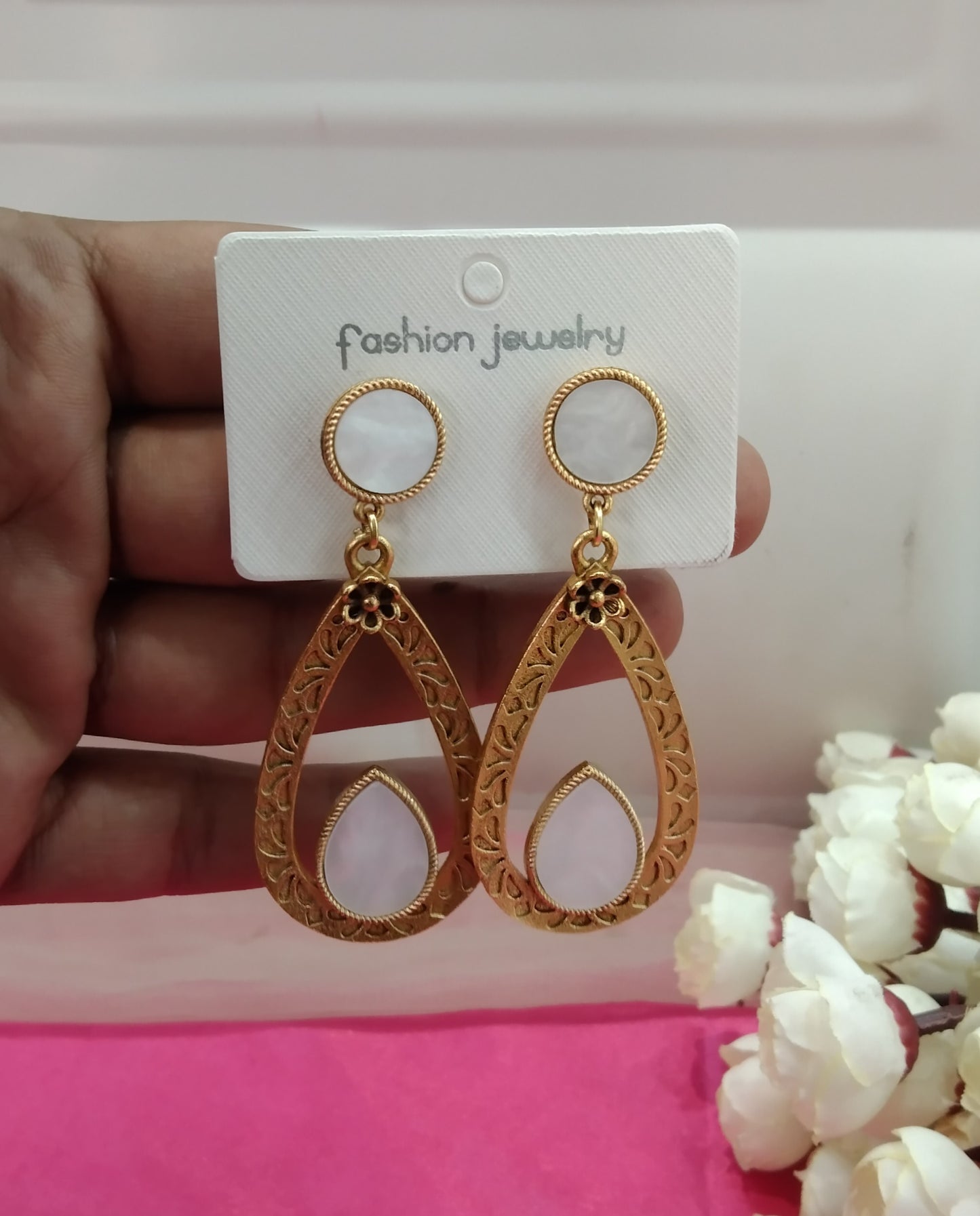 Brass Bollywood Prabha Earrings