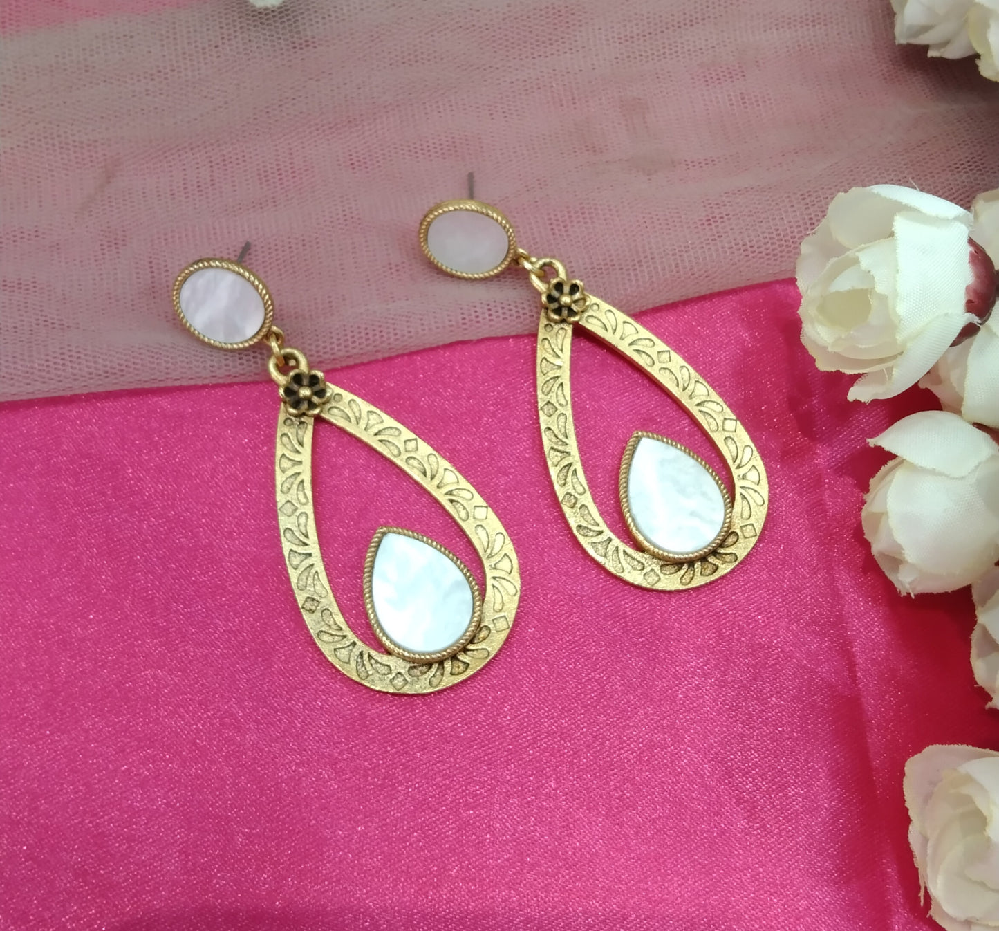 Brass Bollywood Prabha Earrings