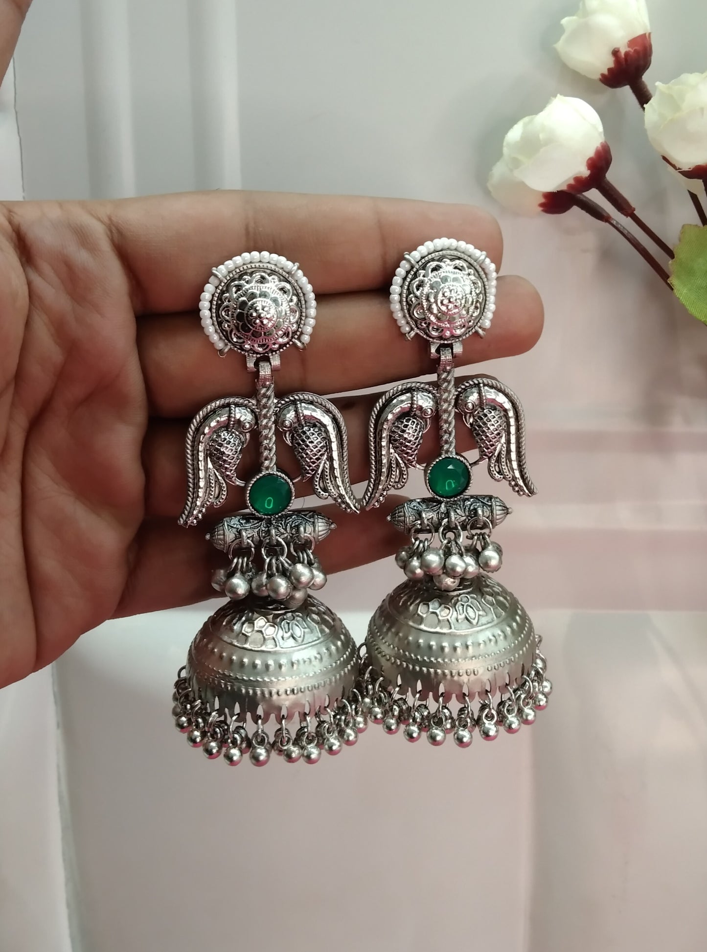 Brass Jhumka Bollywood Kritika Earrings