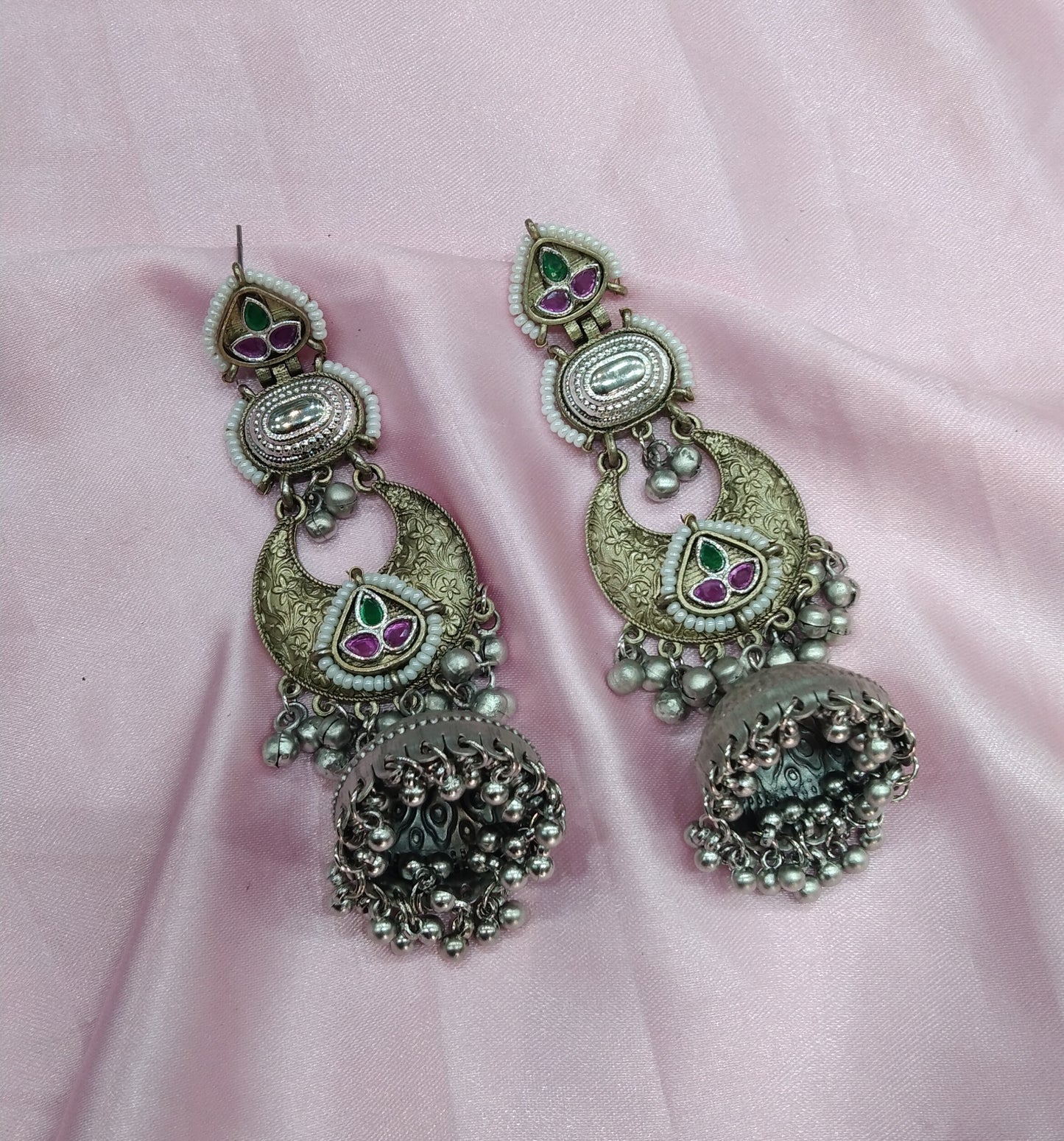 Brass Jhumka Bollywood Kritika Earrings