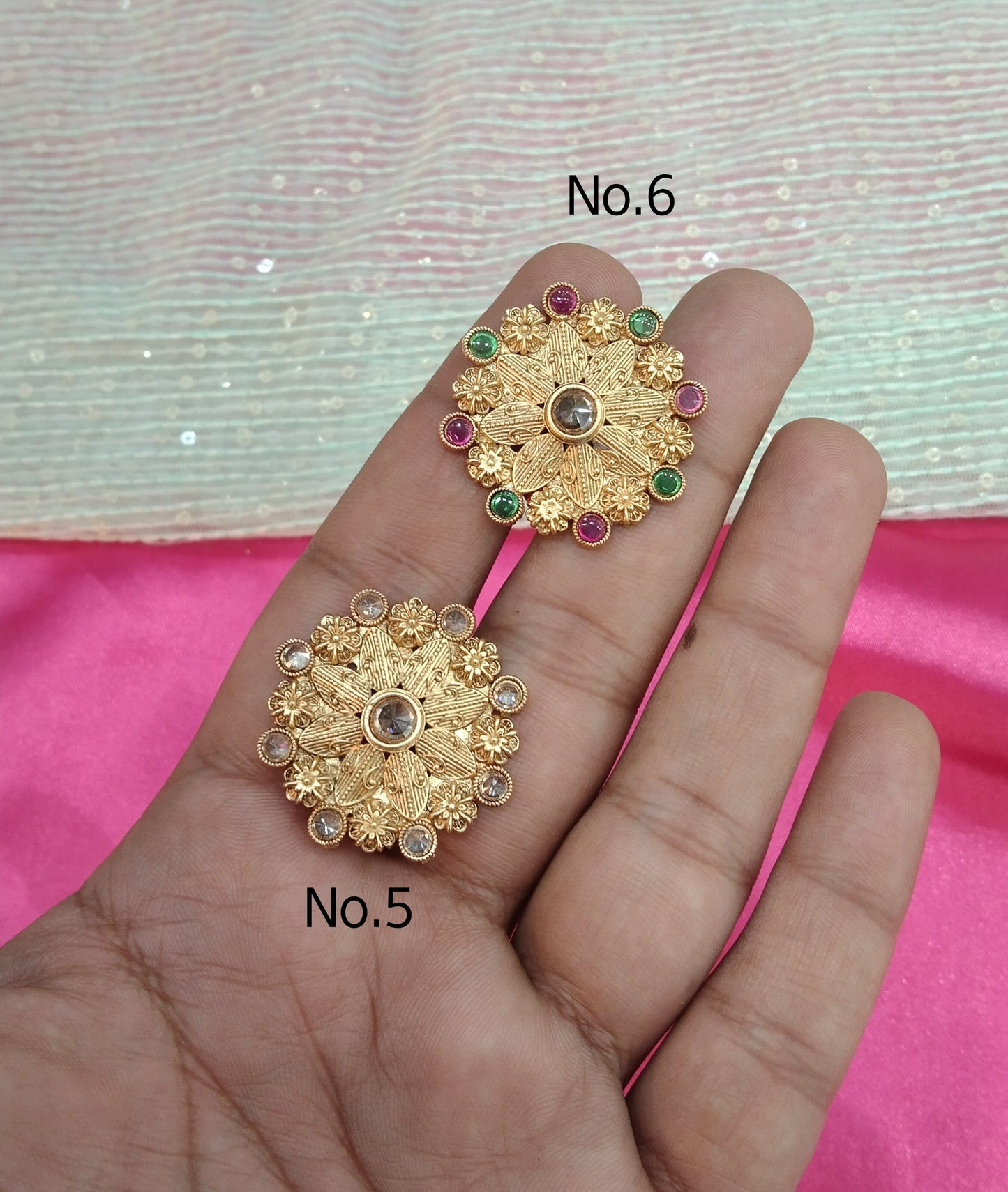Gold Cocktail Indian Finger Rings