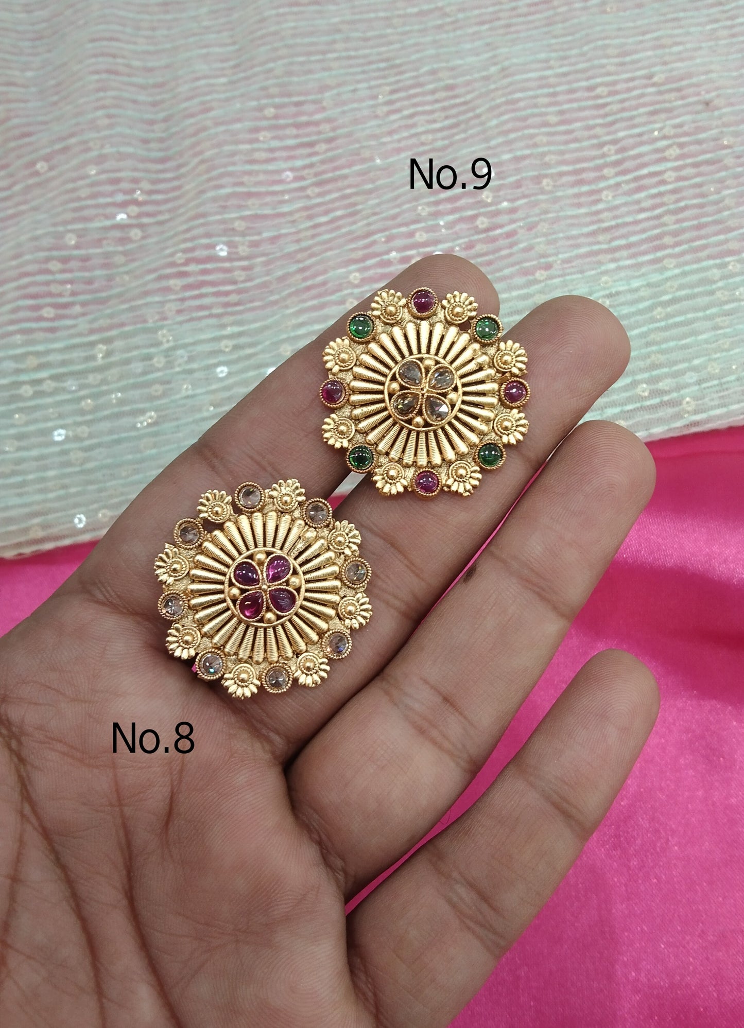 Gold Cocktail Indian Finger Rings