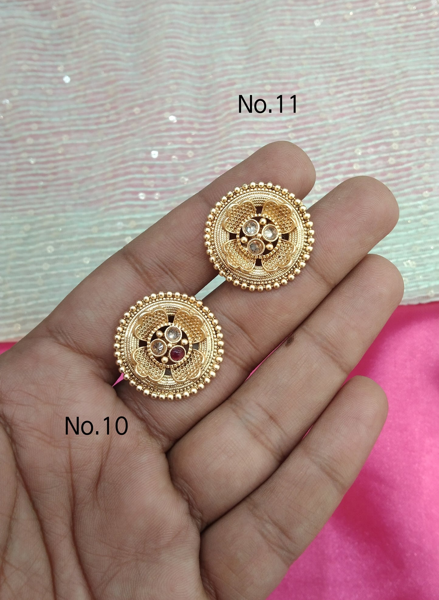 Gold Cocktail Indian Finger Rings