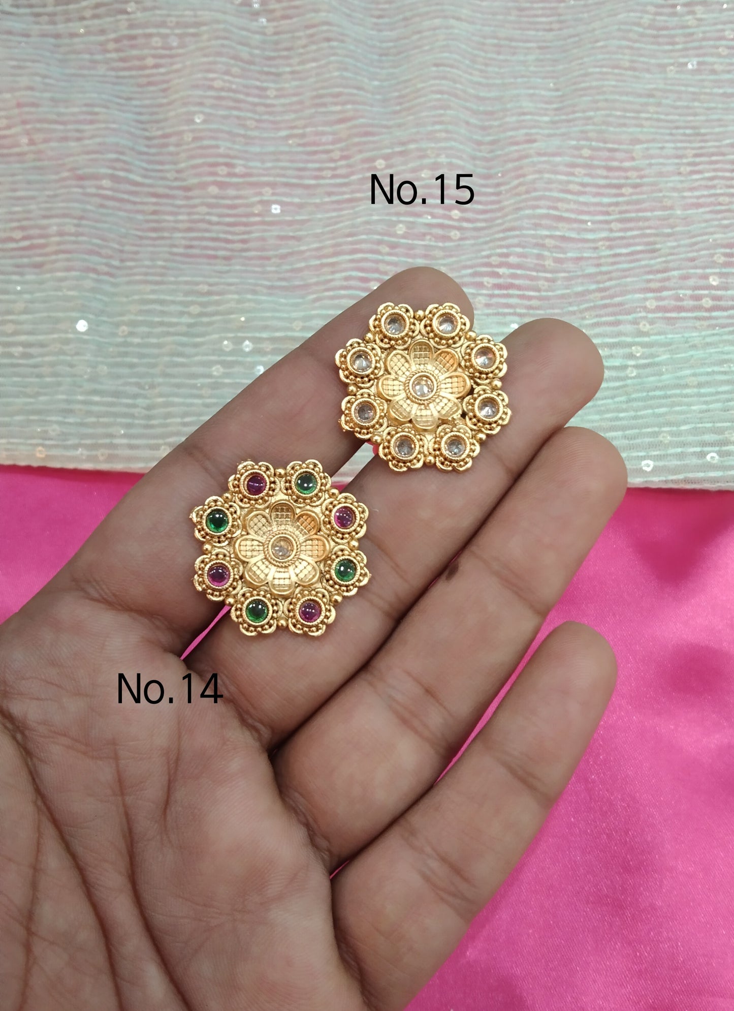 Gold Cocktail Indian Finger Rings