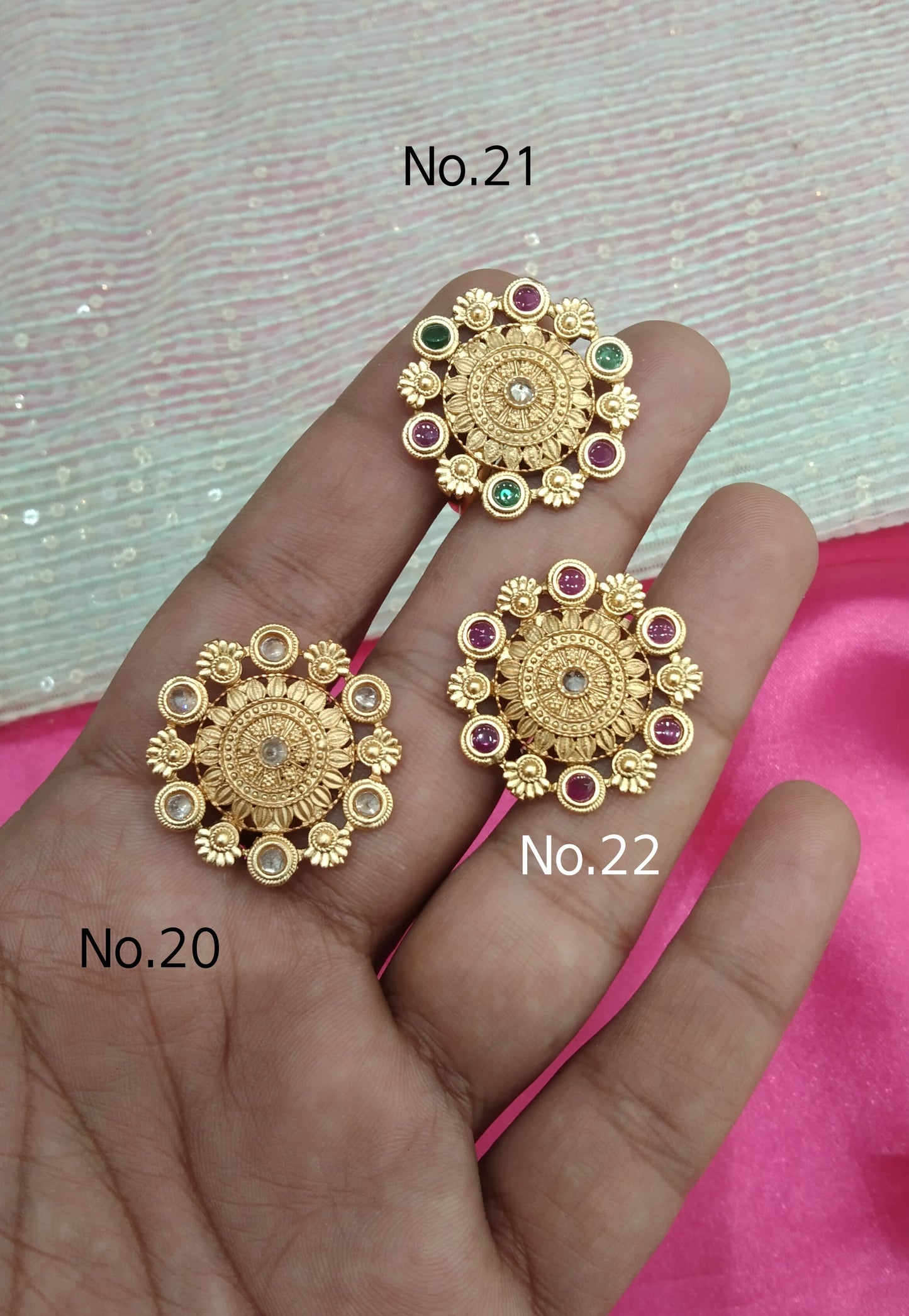 Gold Cocktail Indian Finger Rings