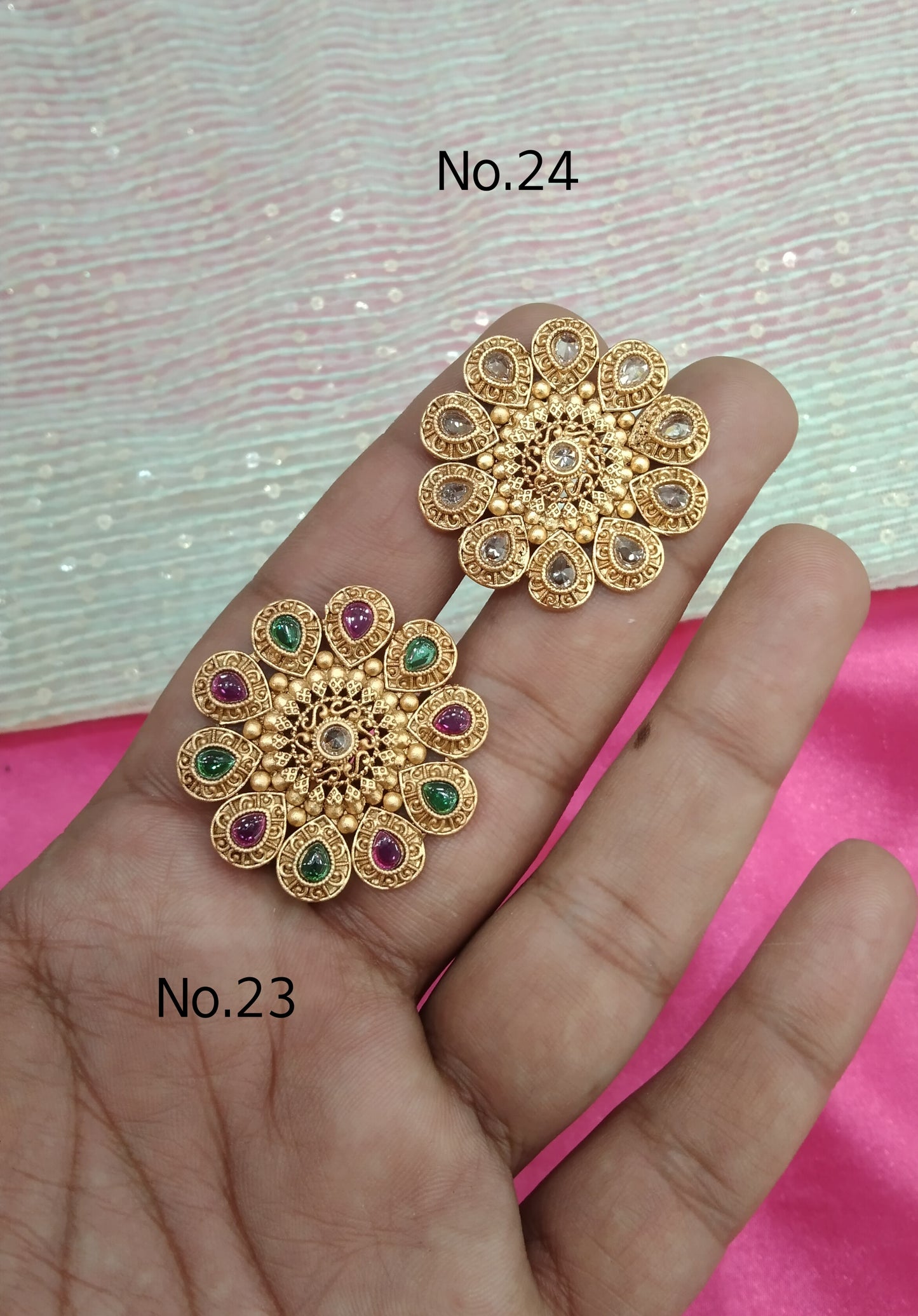 Gold Cocktail Indian Finger Rings