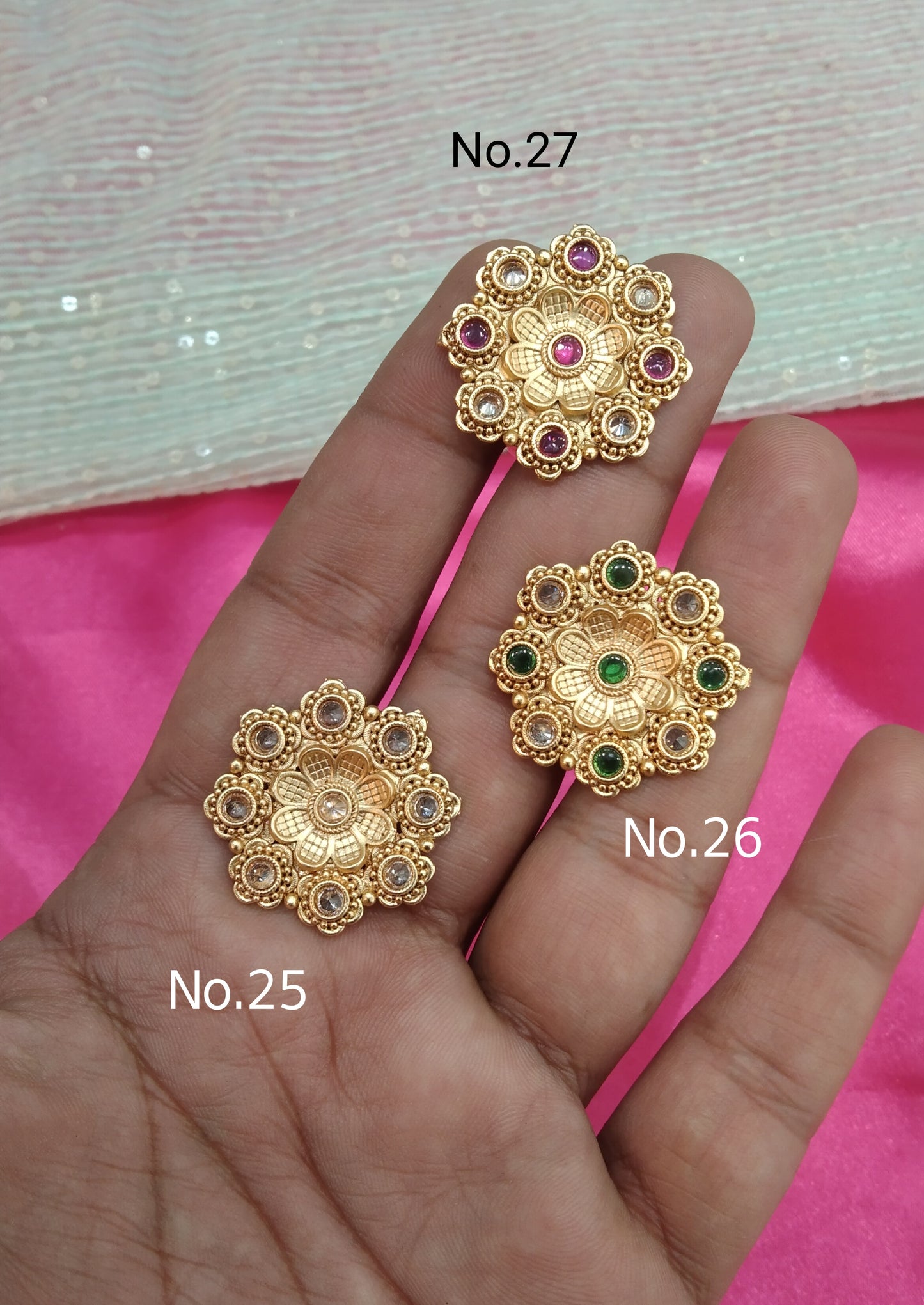 Gold Cocktail Indian Finger Rings