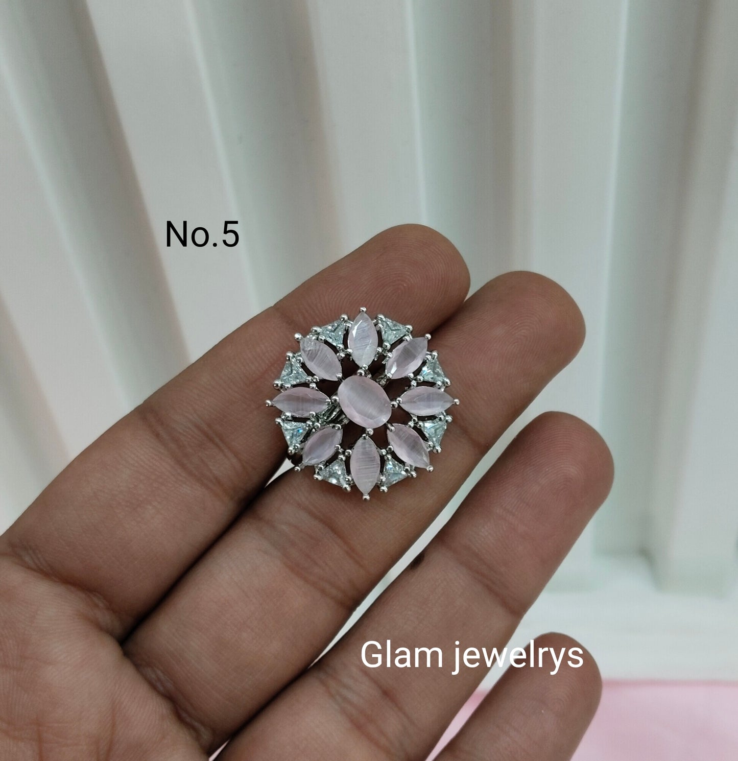 CZ American Diamond Adjustable Indian Finger Rings
