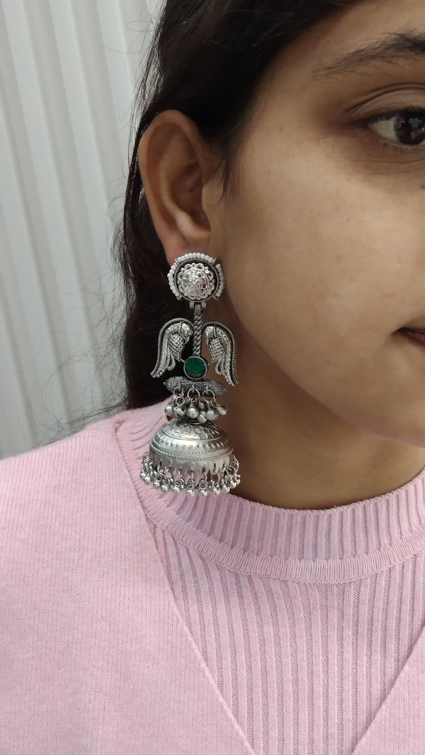 Brass Jhumka Bollywood Kritika Earrings