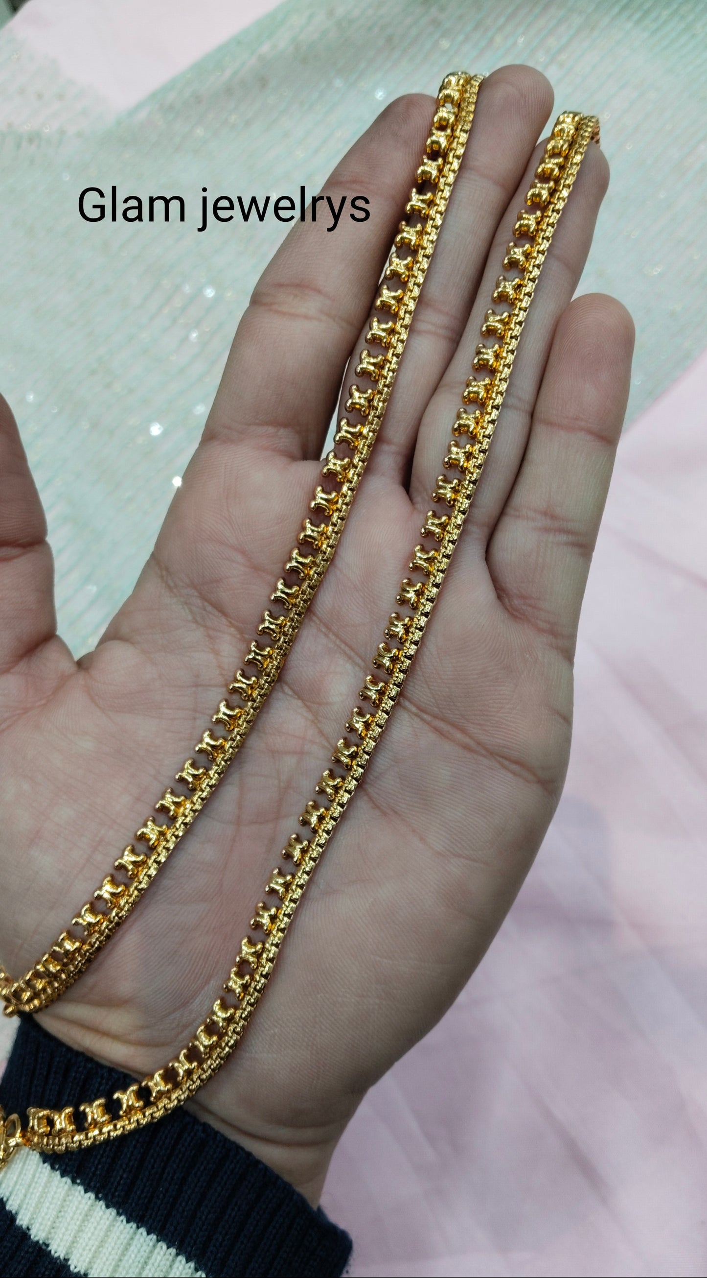 Gold Polki Anklets Jhanjar Payal Indian Jewellery Prince Set