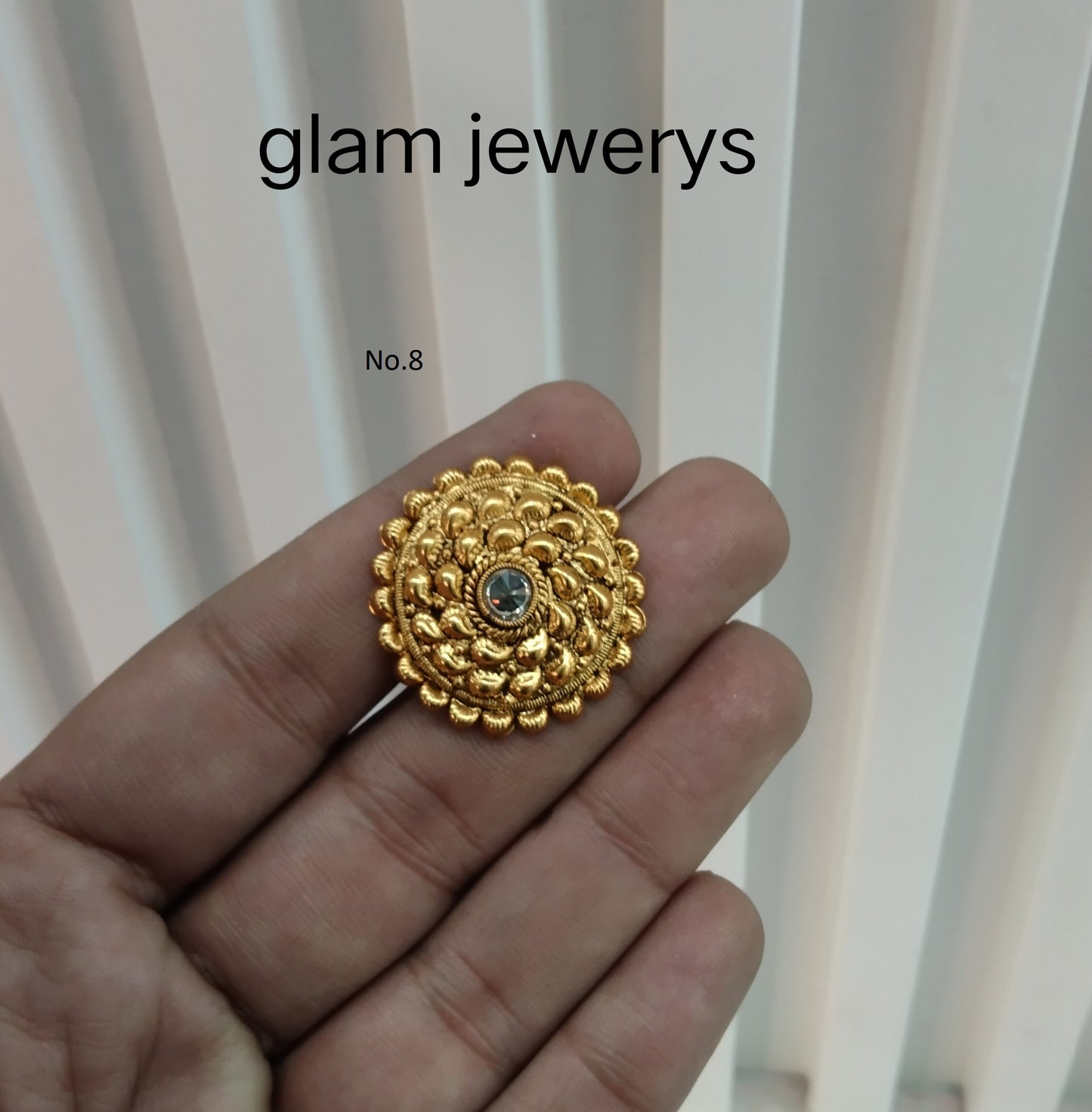 Gold Cocktail Indian Finger Rings