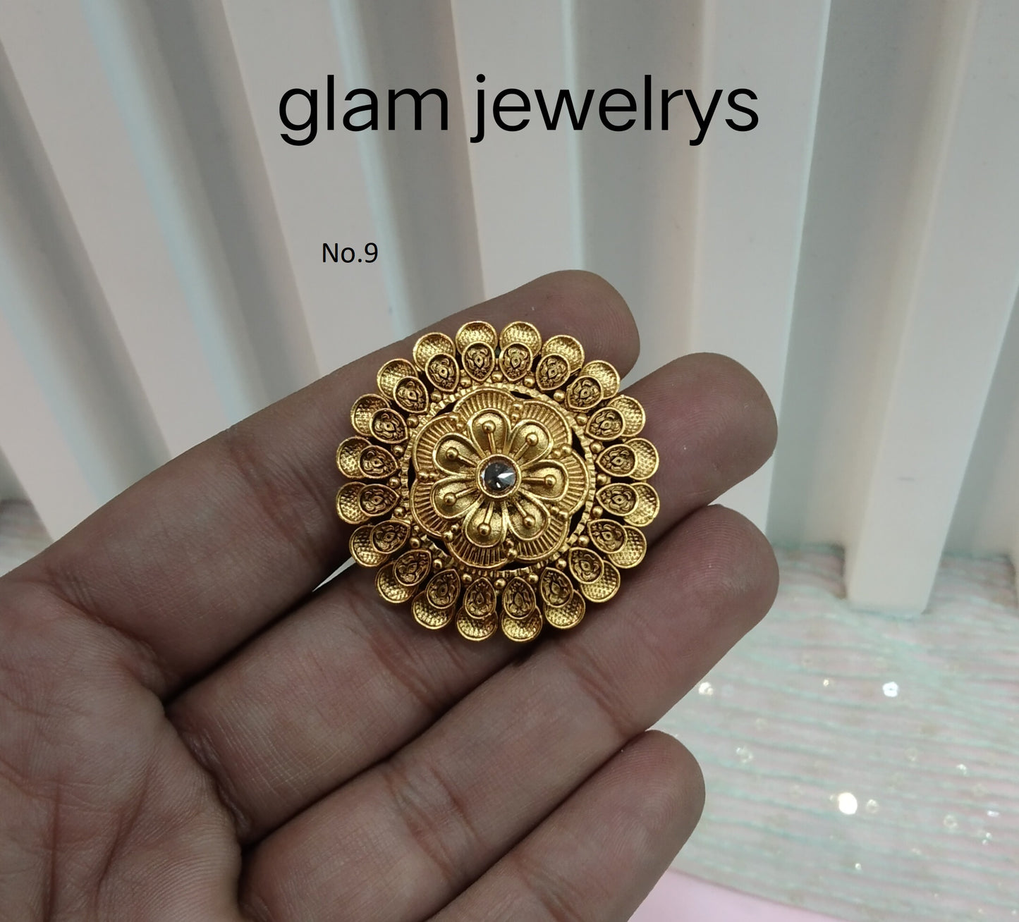 Gold Cocktail Indian Finger Rings