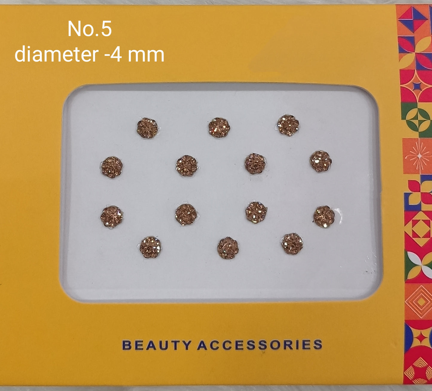 Indian Round Bindis Tattoo Sticker Silver Gold Bollywood Card