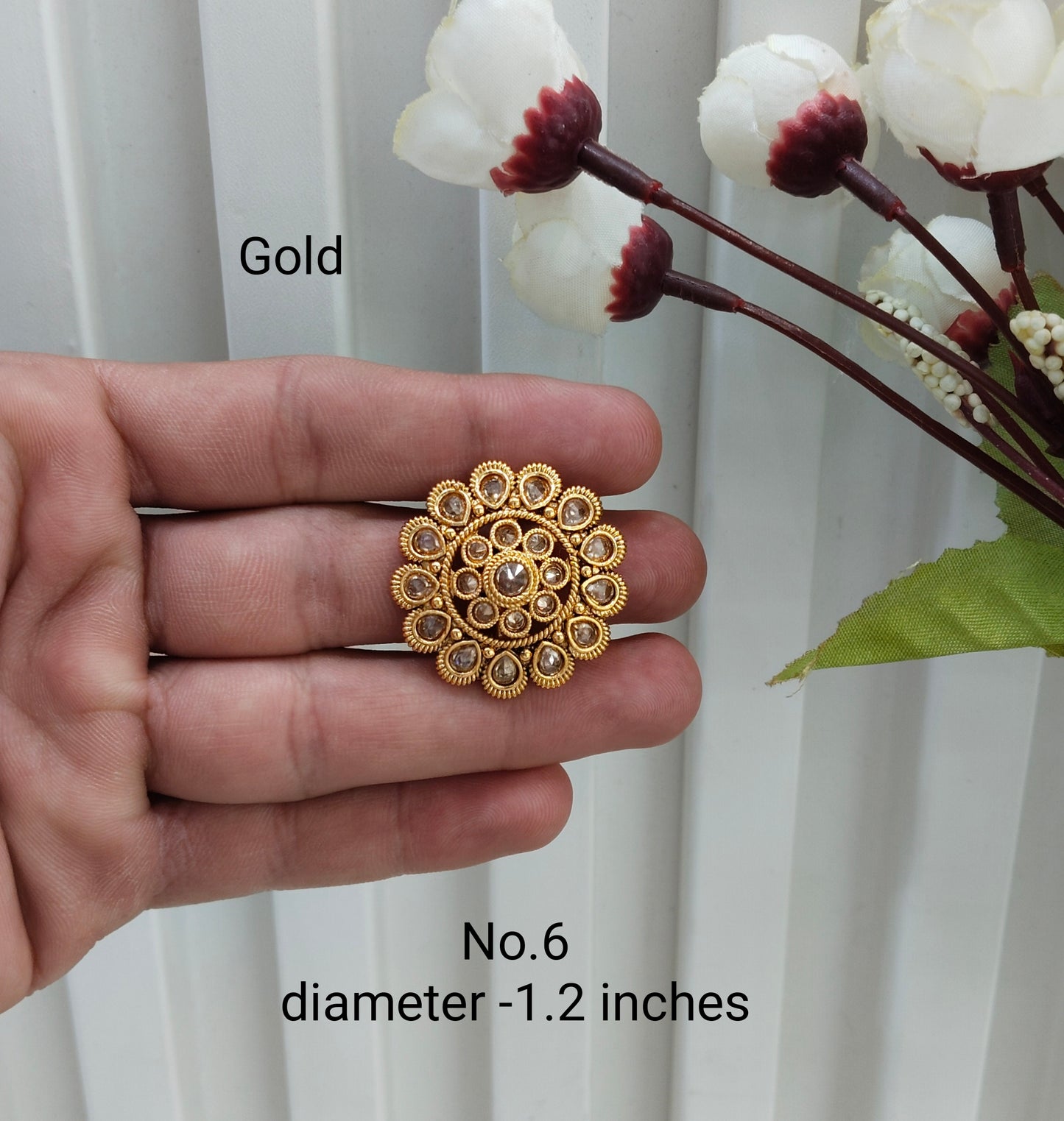 Gold Cocktail Indian Finger Rings