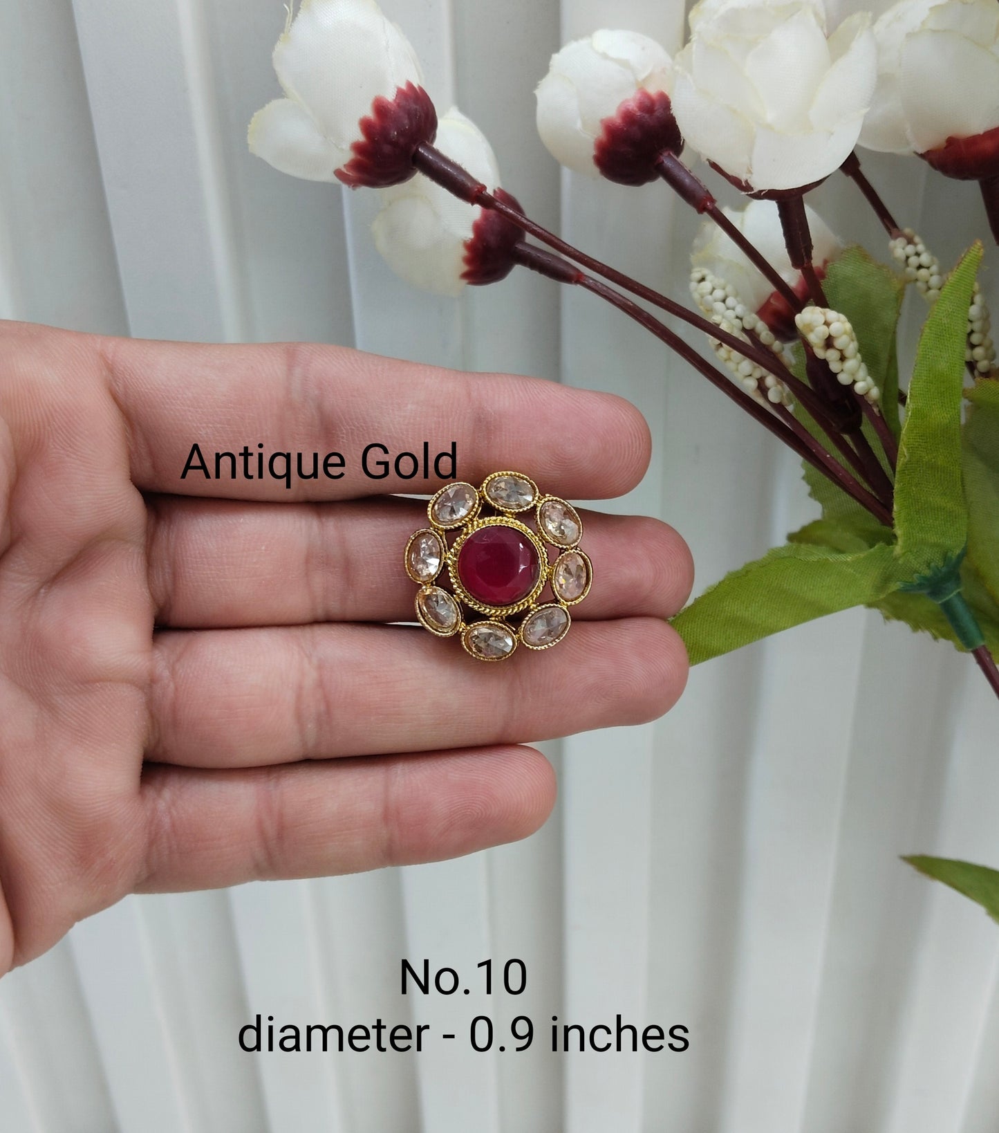 Antique Gold and Silver Cocktail Indian Finger Rings