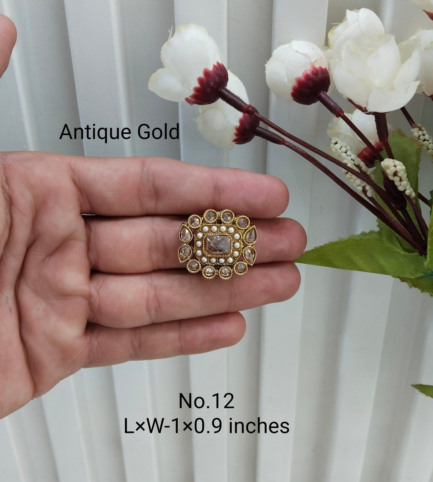 Antique Gold and Silver Cocktail Indian Finger Rings
