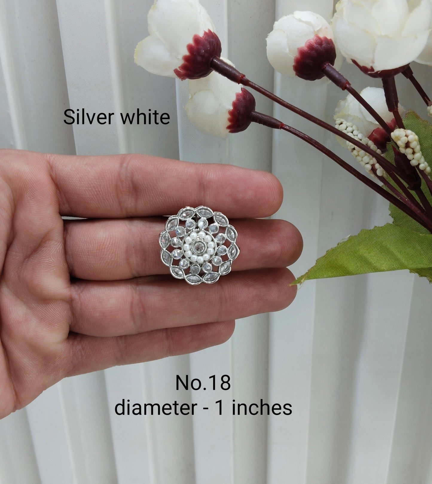 Antique Gold and Silver Cocktail Indian Finger Rings