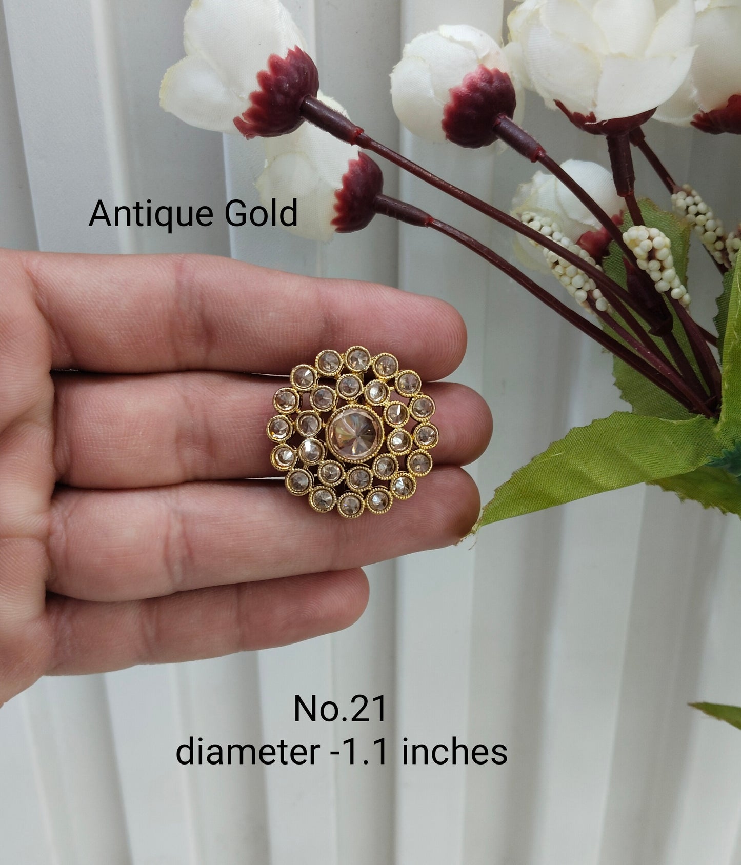 Antique Gold and Silver Cocktail Indian Finger Rings