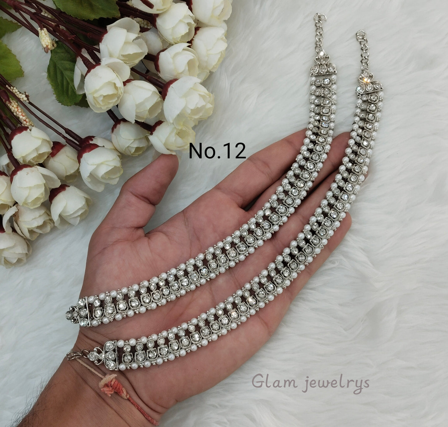 Antique Gold Anklets Jhanjar Payal Indian Jewellery Set