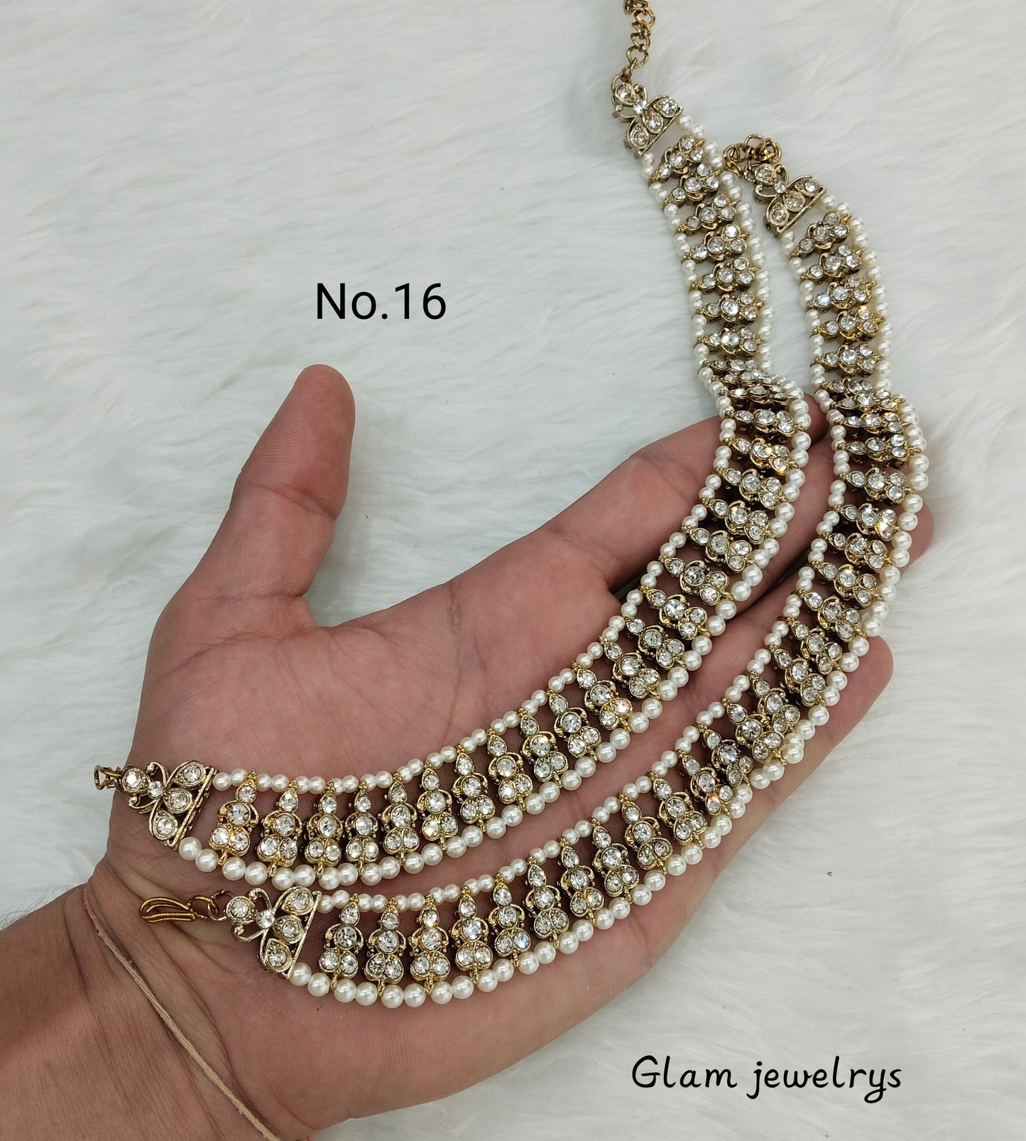 Antique Gold Anklets Jhanjar Payal Indian Jewellery Set