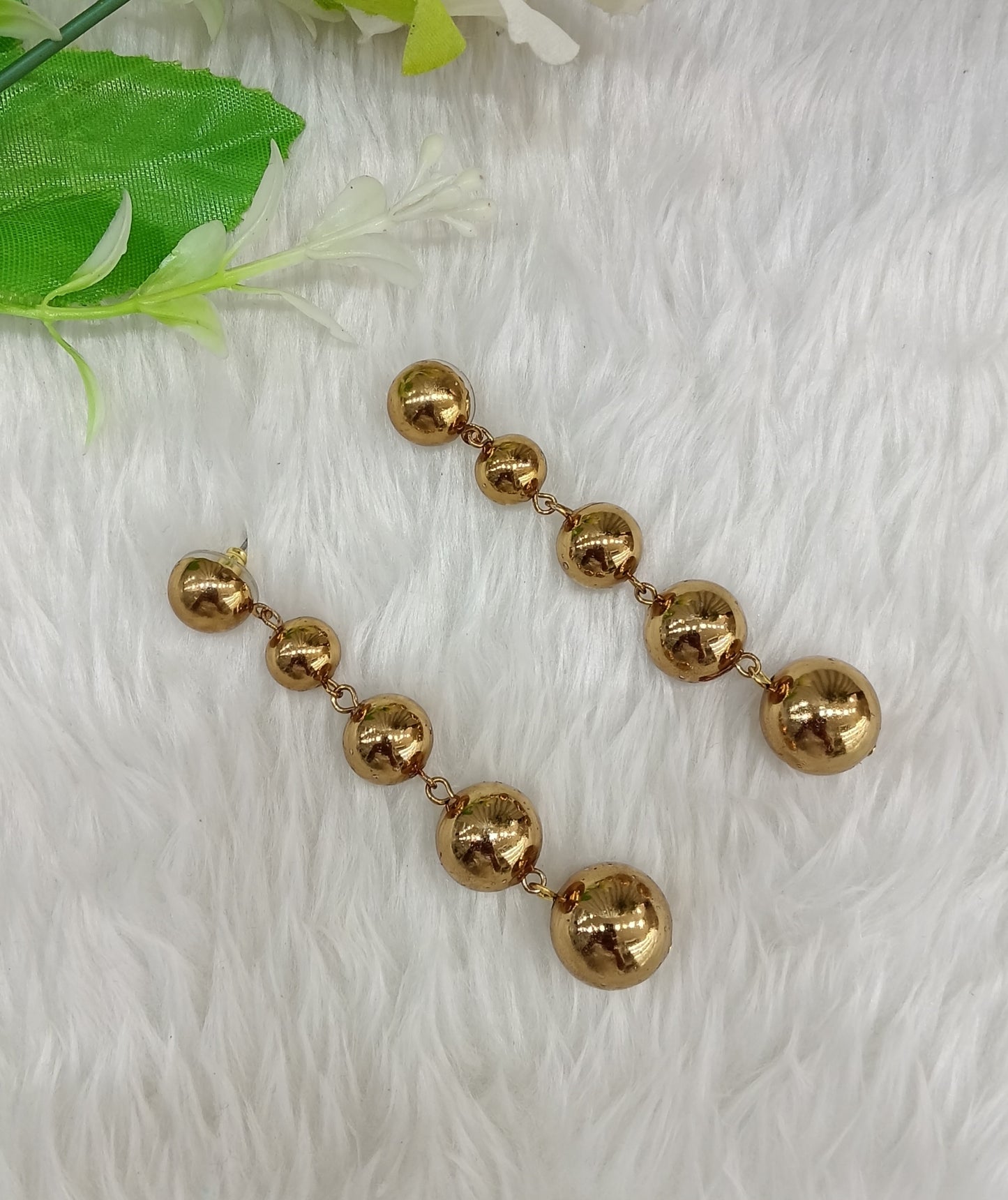 Gold Bollywood Sukh Indian Earrings