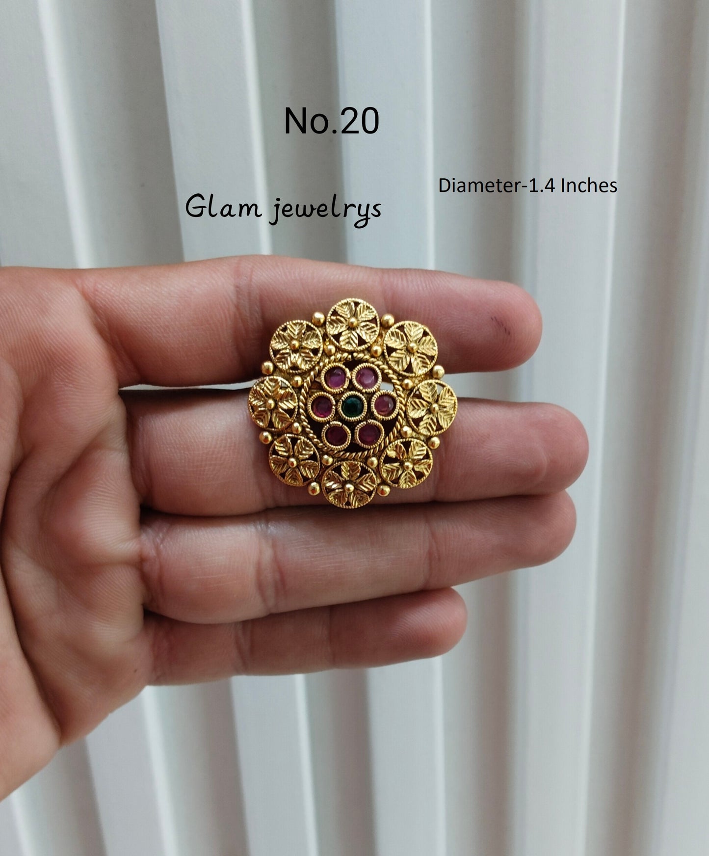 Gold Cocktail Indian Finger Rings
