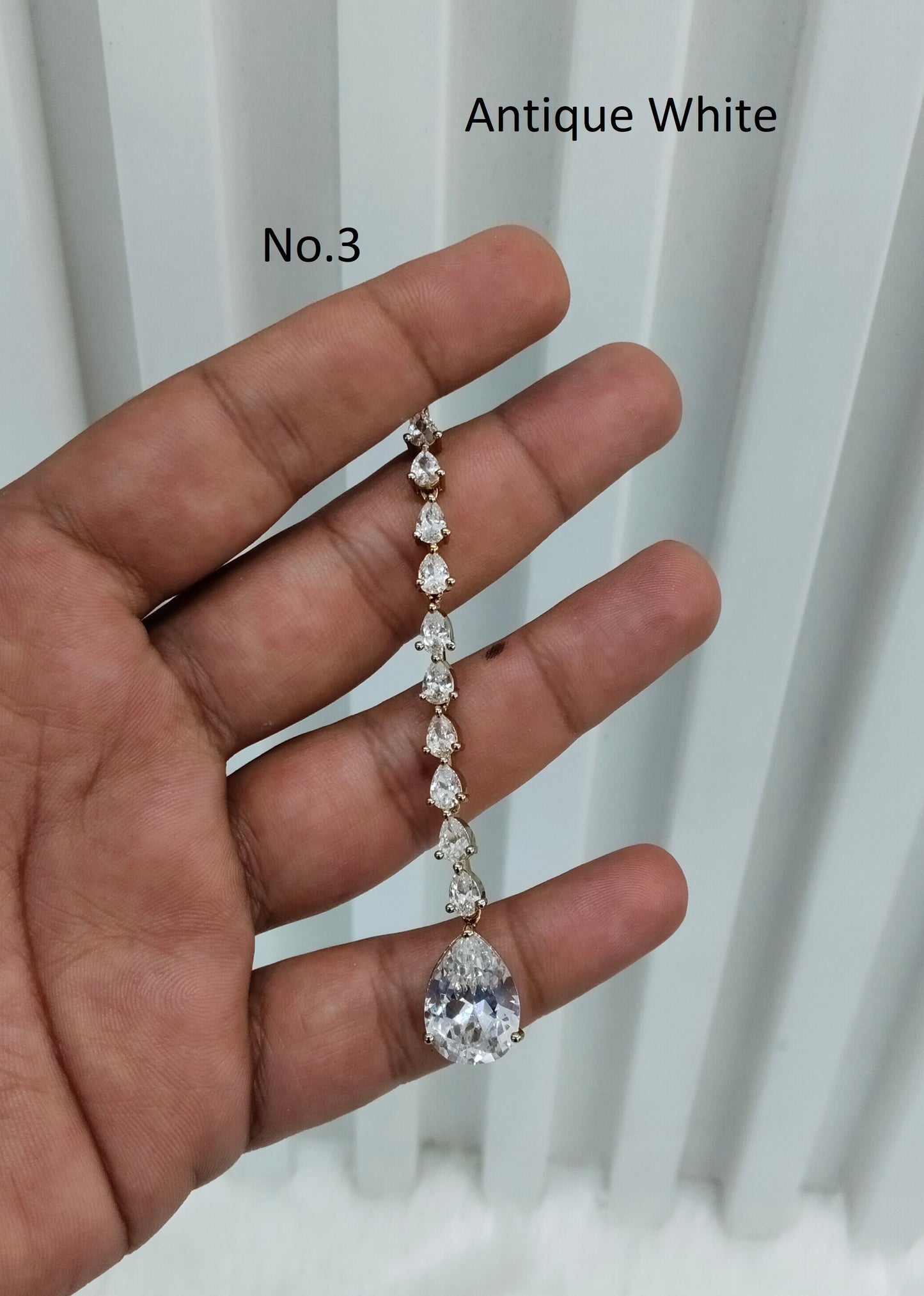 Antique Gold Cz Tikka Indian Jewellery Headpiece Set
