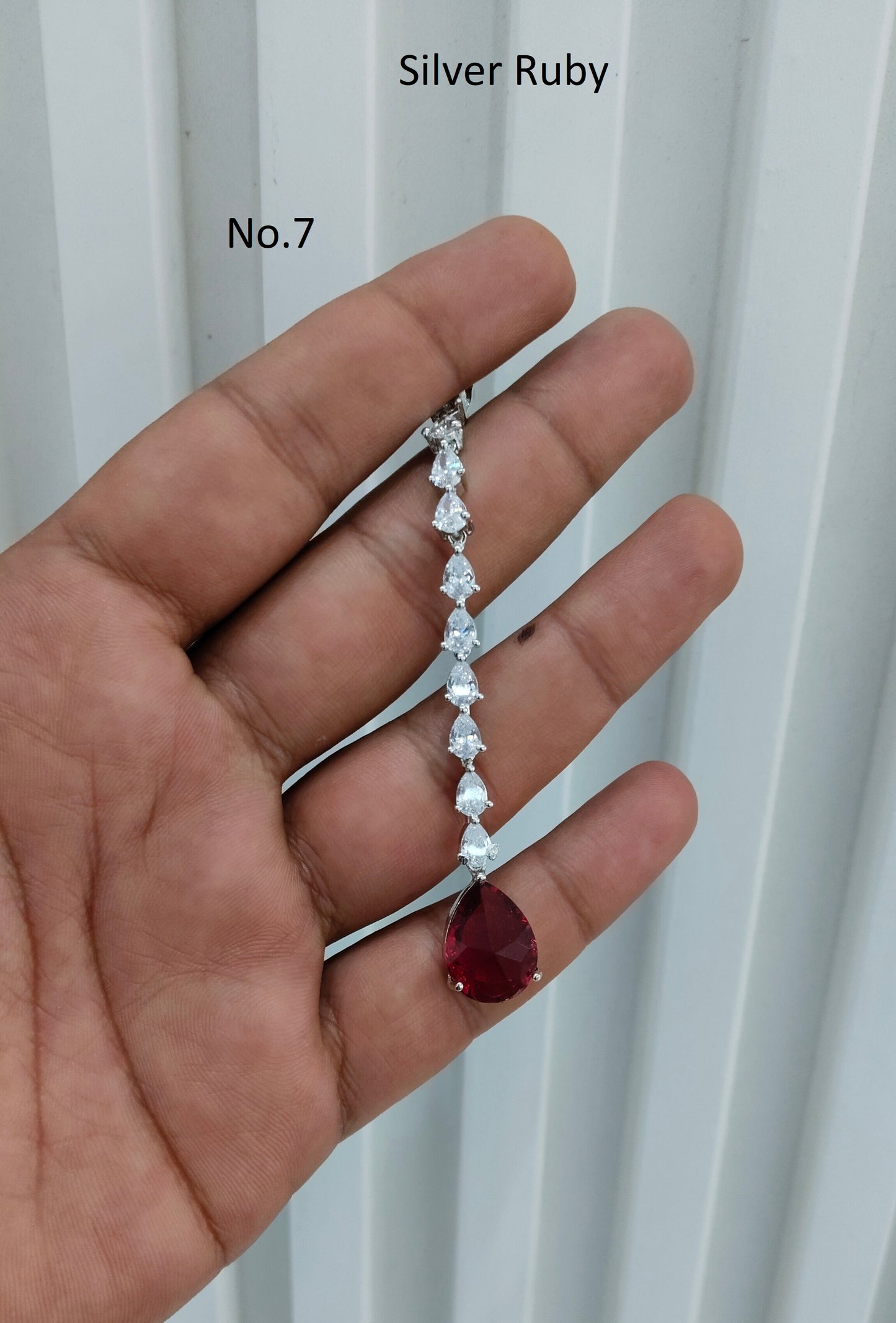 Silver Cz Tikka Indian Jewellery Headpiece Set